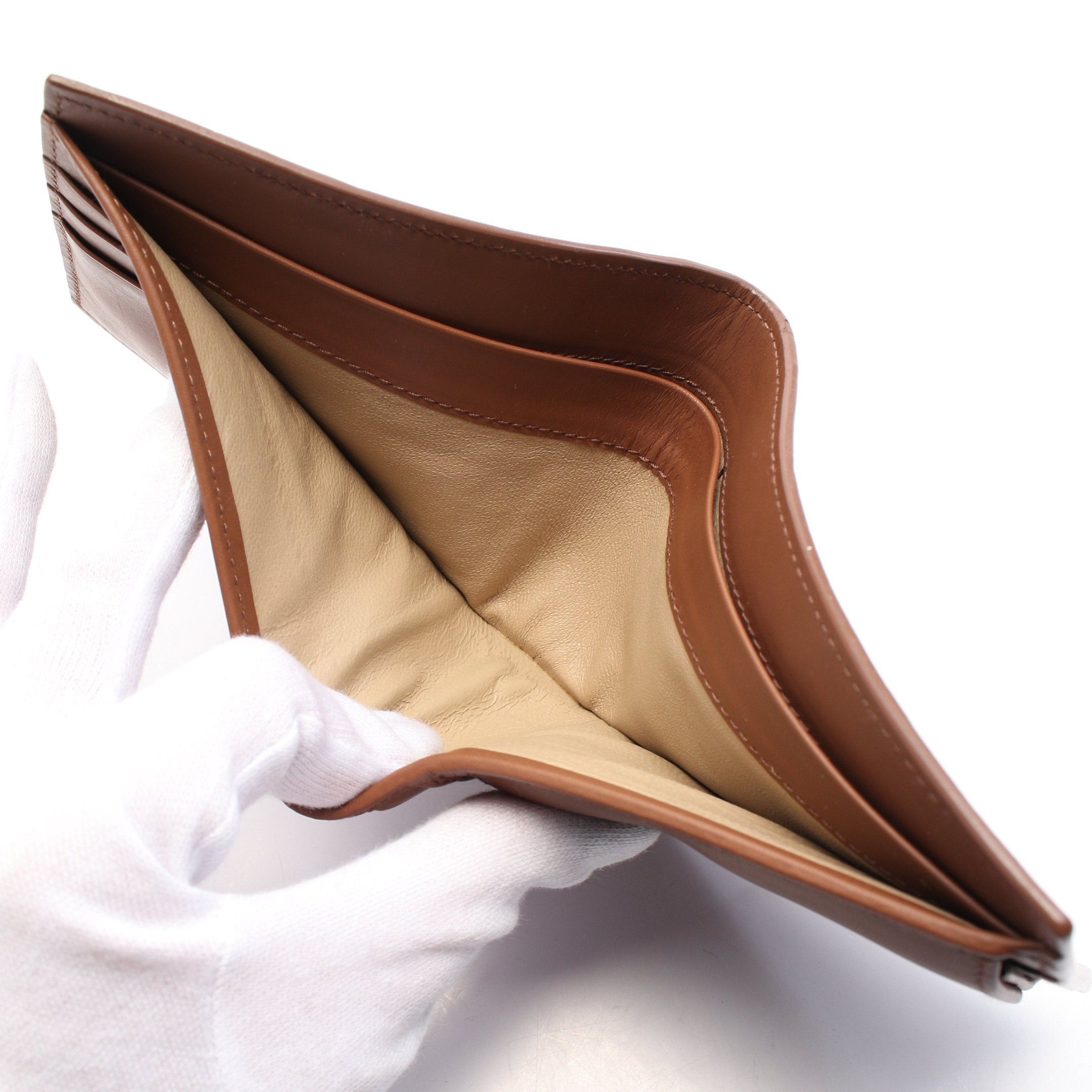 Bottega Veneta Bottega Veneta Intrecciato Bi-Fold Wallet Leather Brown Size ONE SIZE - 5 Thumbnail