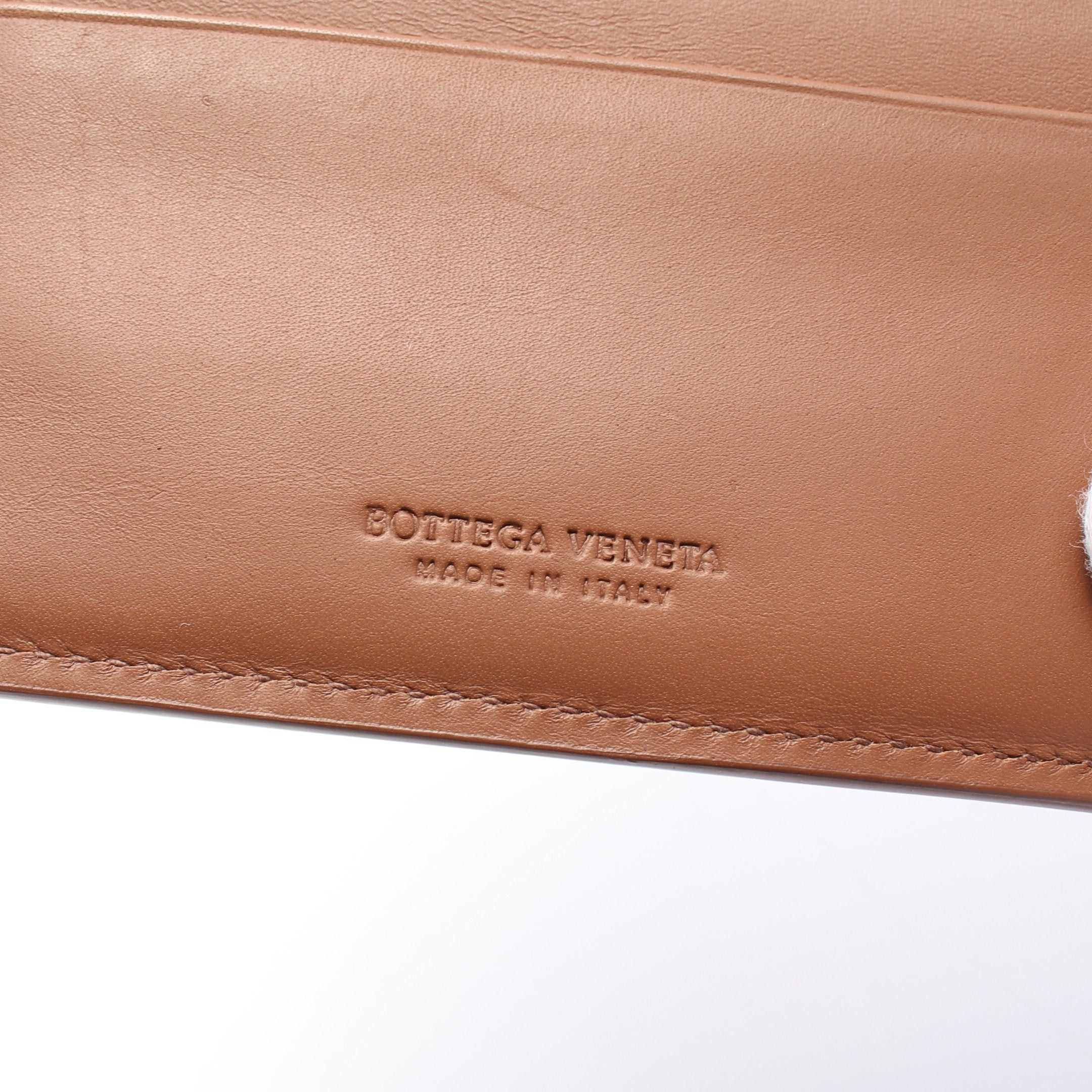 Bottega Veneta Bottega Veneta Intrecciato Bi-Fold Wallet Leather Brown Size ONE SIZE - 4 Thumbnail
