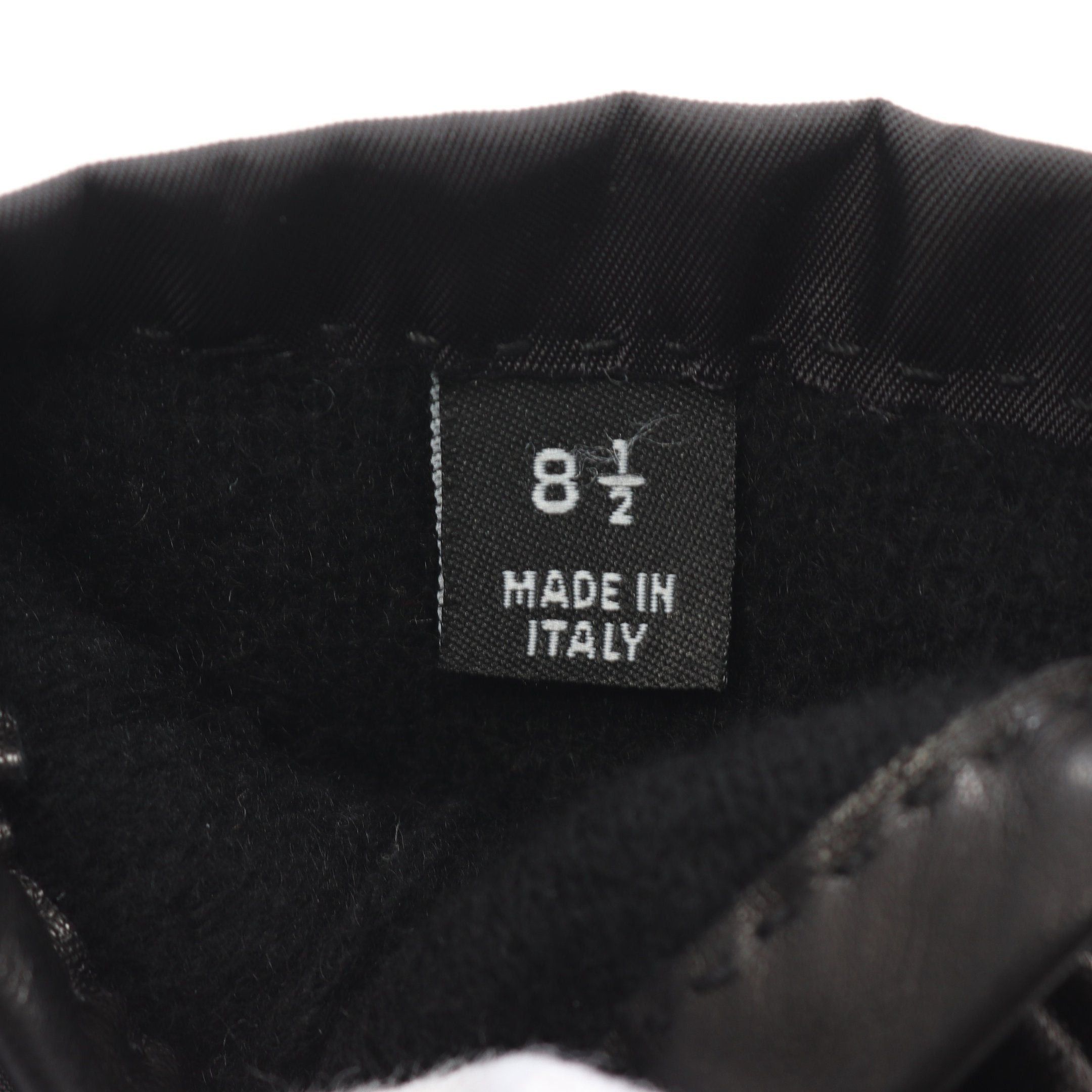 Prada Prada Gloves Glove Nylon Lamb Leather Black Size ONE SIZE - 4 Thumbnail