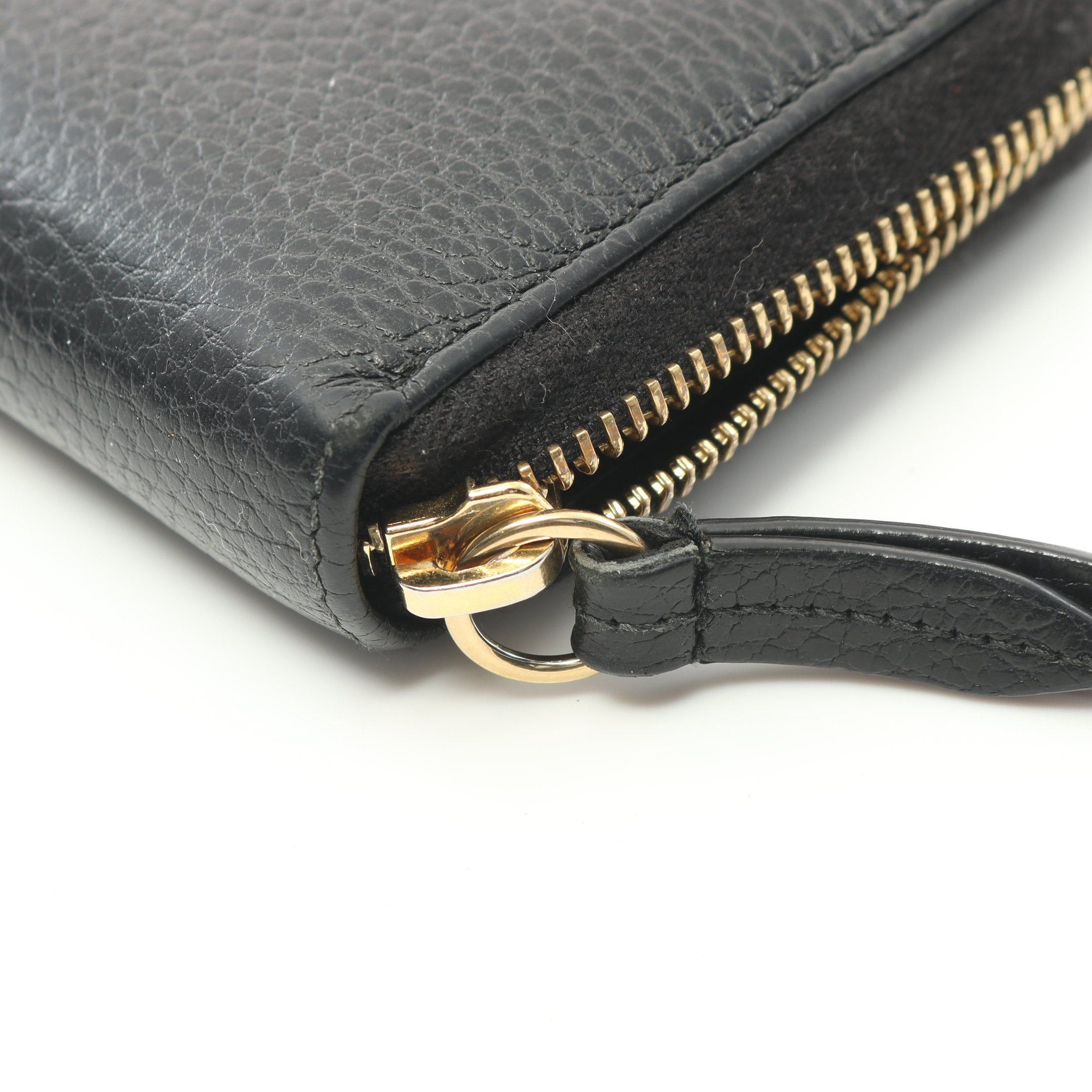 Gucci Gucci Gg Marmont Bosco Round Zipper Long Wallet Leather Black Size ONE SIZE - 6 Thumbnail