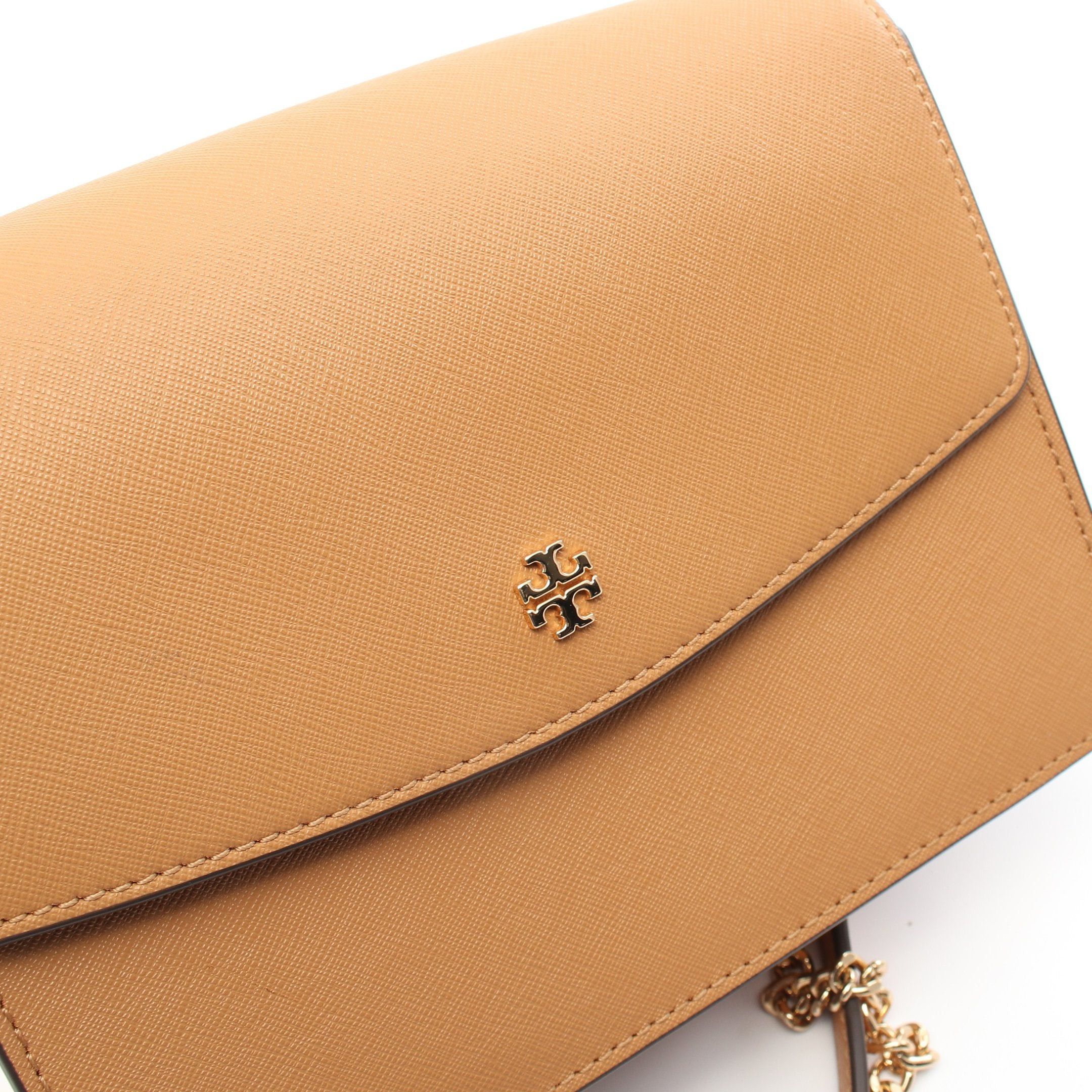 Tory Burch Tory Burch Chain Shoulder Bag Leather Light Brown Size ONE SIZE - 10 Thumbnail