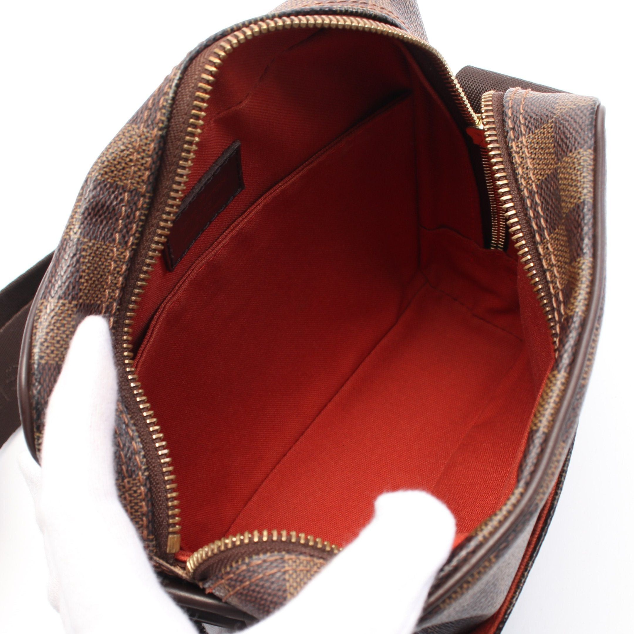 Louis Vuitton Louis Vuitton Olaf Pm Damier Ebene Shoulder Bag Leather Brown Size ONE SIZE - 3 Thumbnail