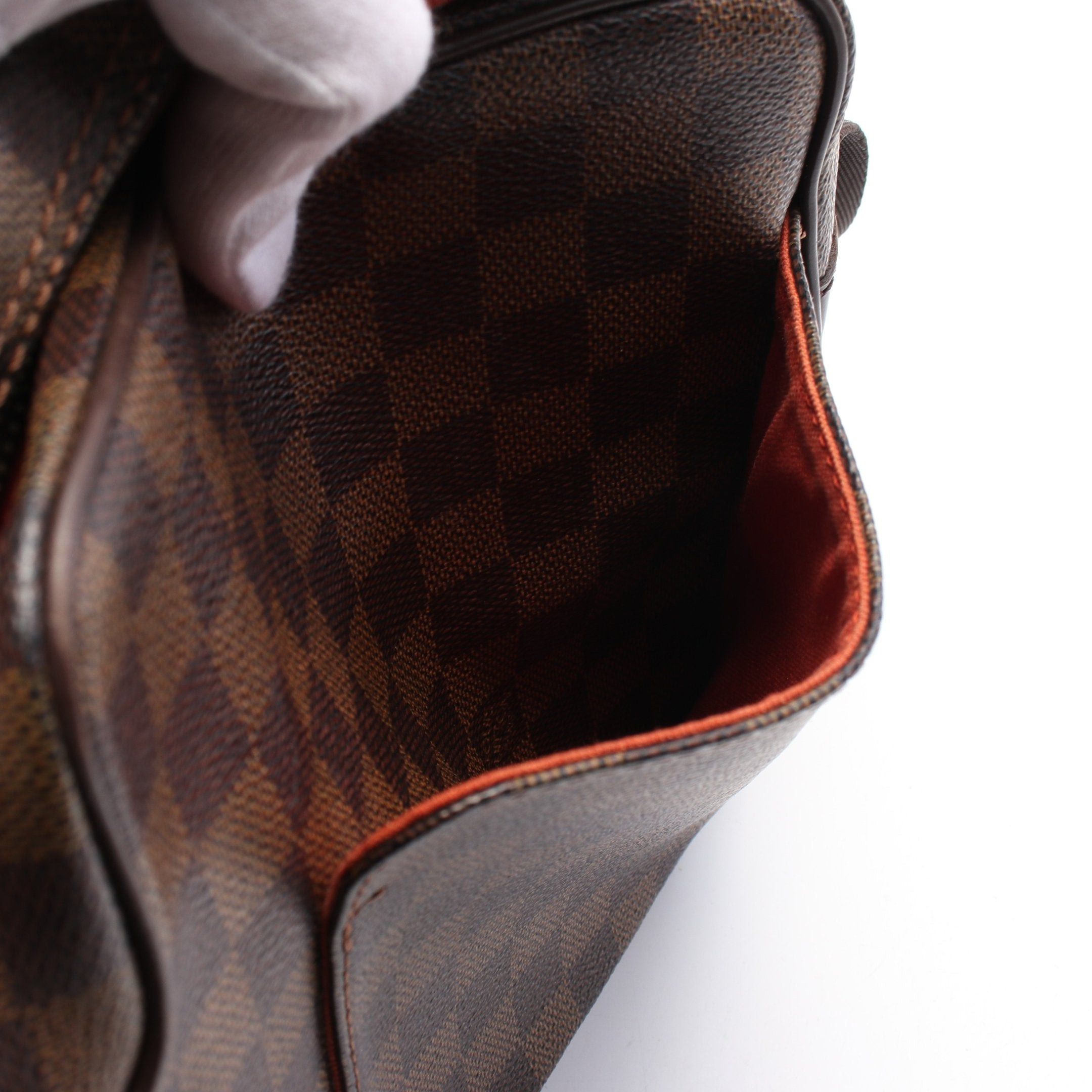 Louis Vuitton Louis Vuitton Olaf Pm Damier Ebene Shoulder Bag Leather Brown Size ONE SIZE - 6 Thumbnail