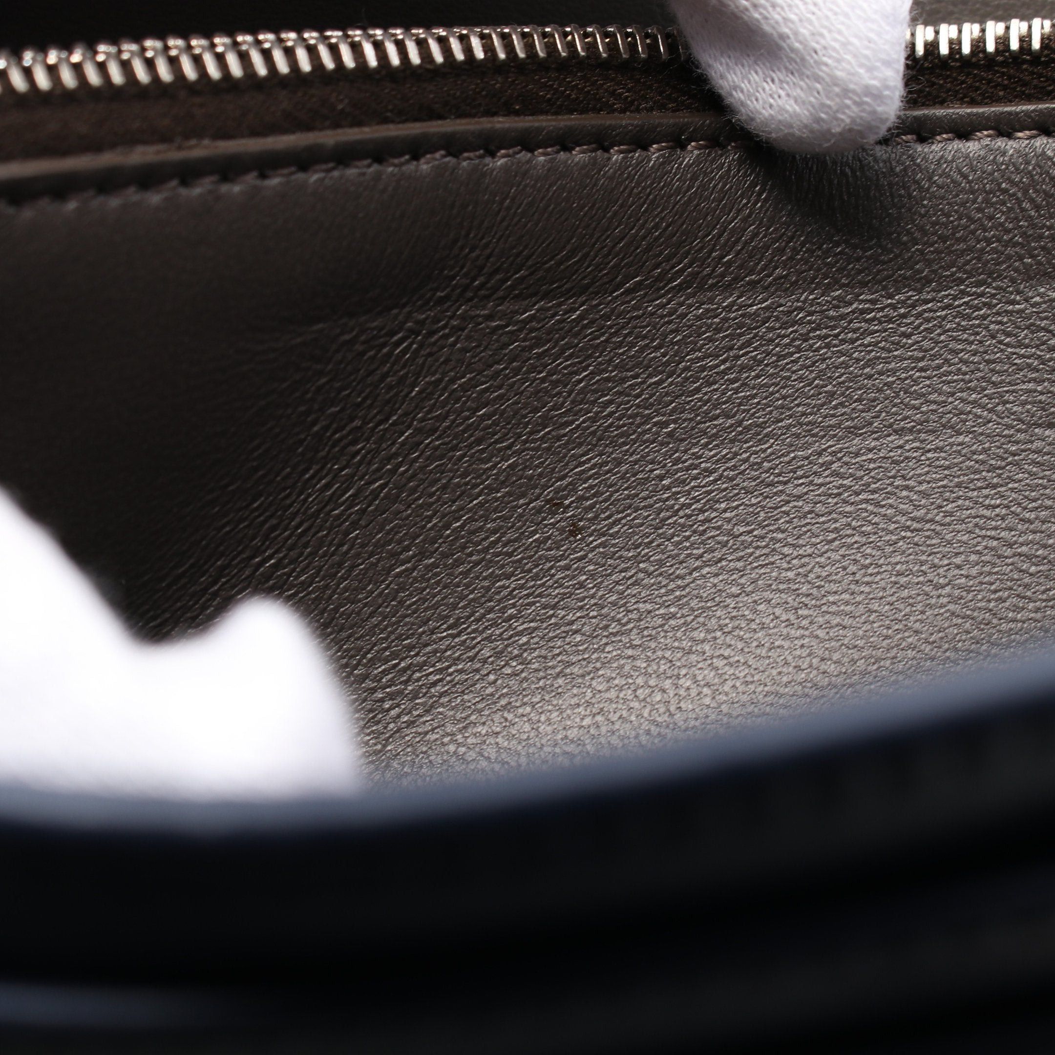 Fendi Fendi Peekaboo Bi-Fold Long Wallet Leather Dark Blue Size ONE SIZE - 6 Thumbnail