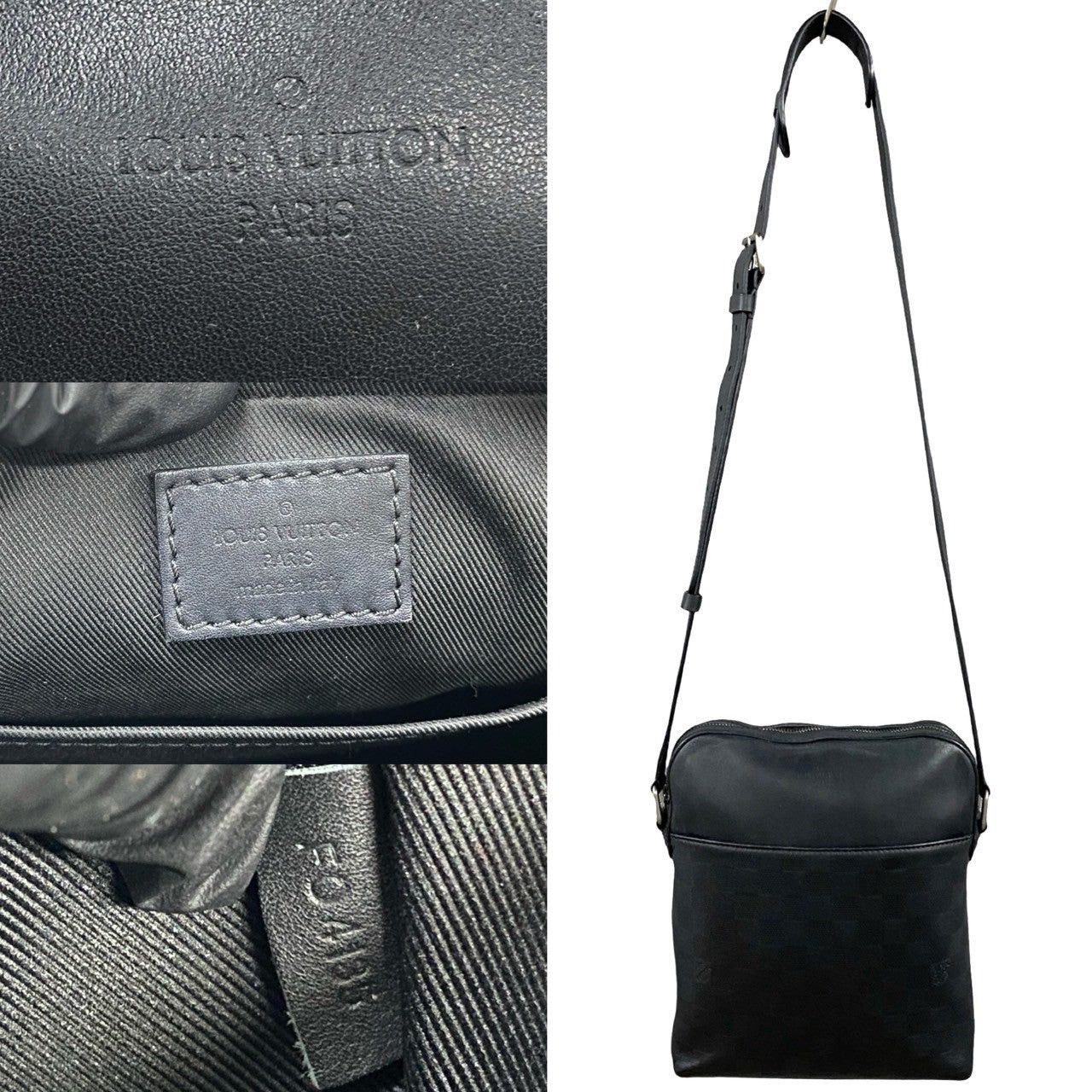 Louis Vuitton Louis Vuitton Shoulder Bag Black Leather Size ONE SIZE - 3 Thumbnail