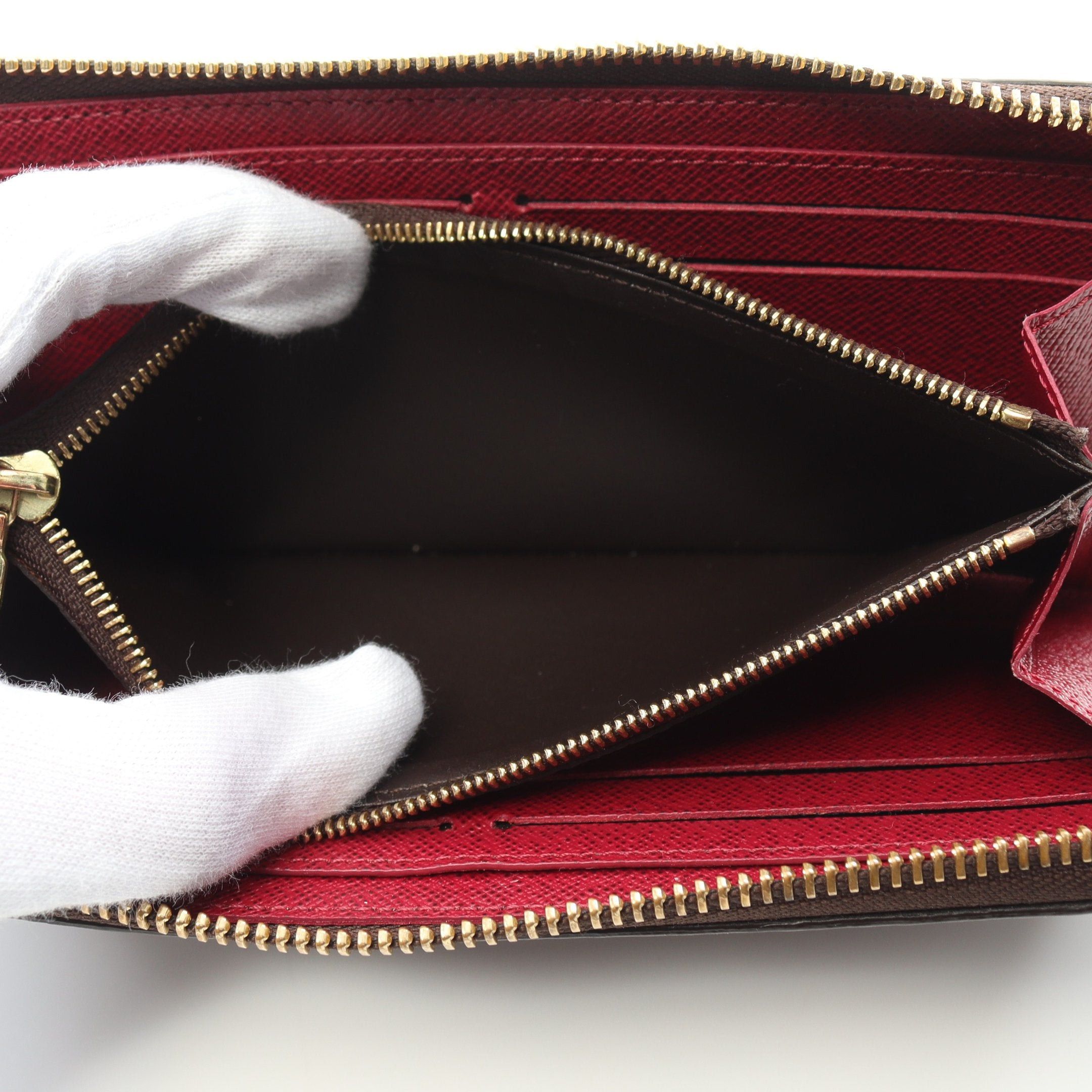 Louis Vuitton Louis Vuitton Portefeuil Clemence Monogram Fuchsia Round Zipper Long Wallet Leather Brown Pink Purple Size ONE SIZE - 7 Thumbnail