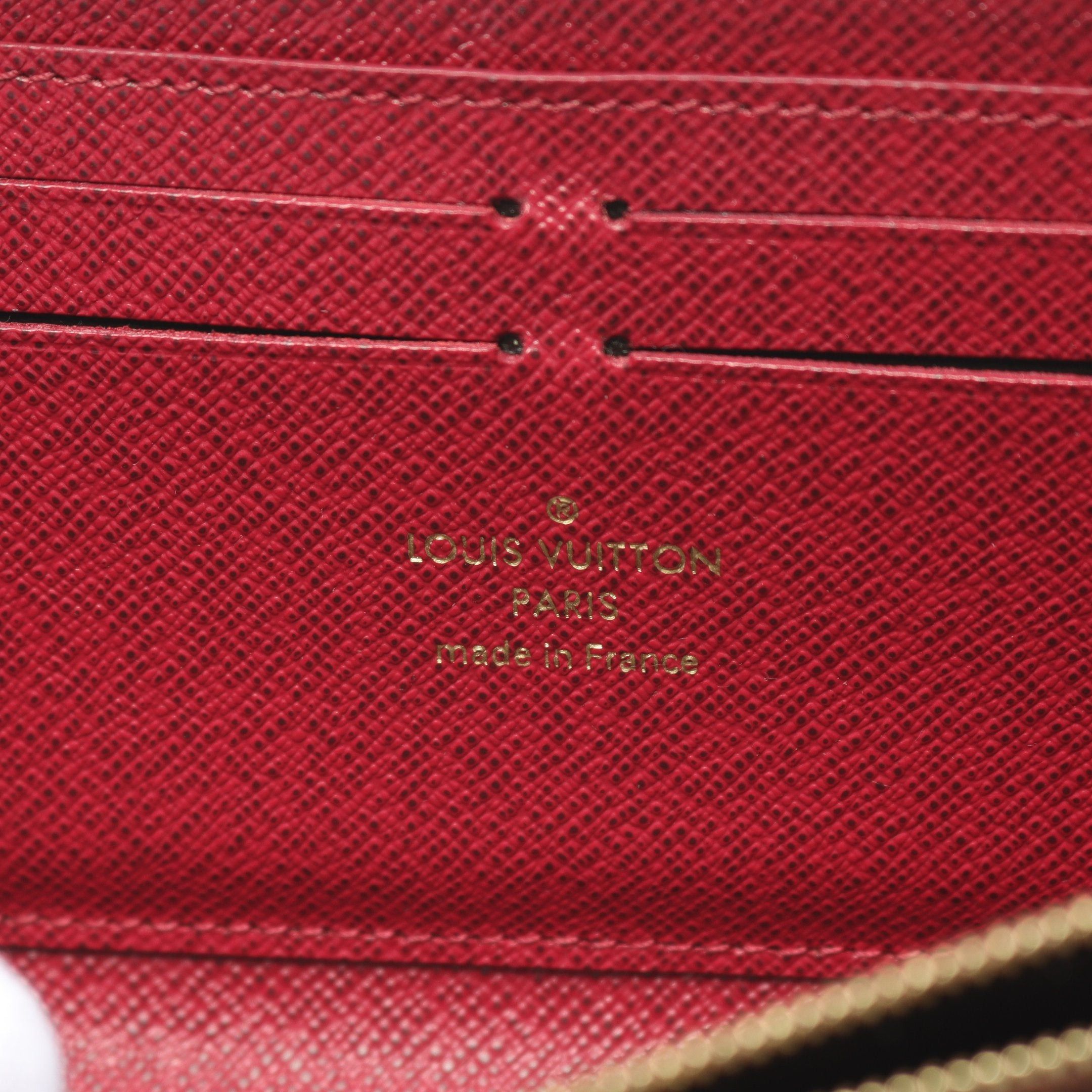 Louis Vuitton Louis Vuitton Portefeuil Clemence Monogram Fuchsia Round Zipper Long Wallet Leather Brown Pink Purple Size ONE SIZE - 4 Thumbnail