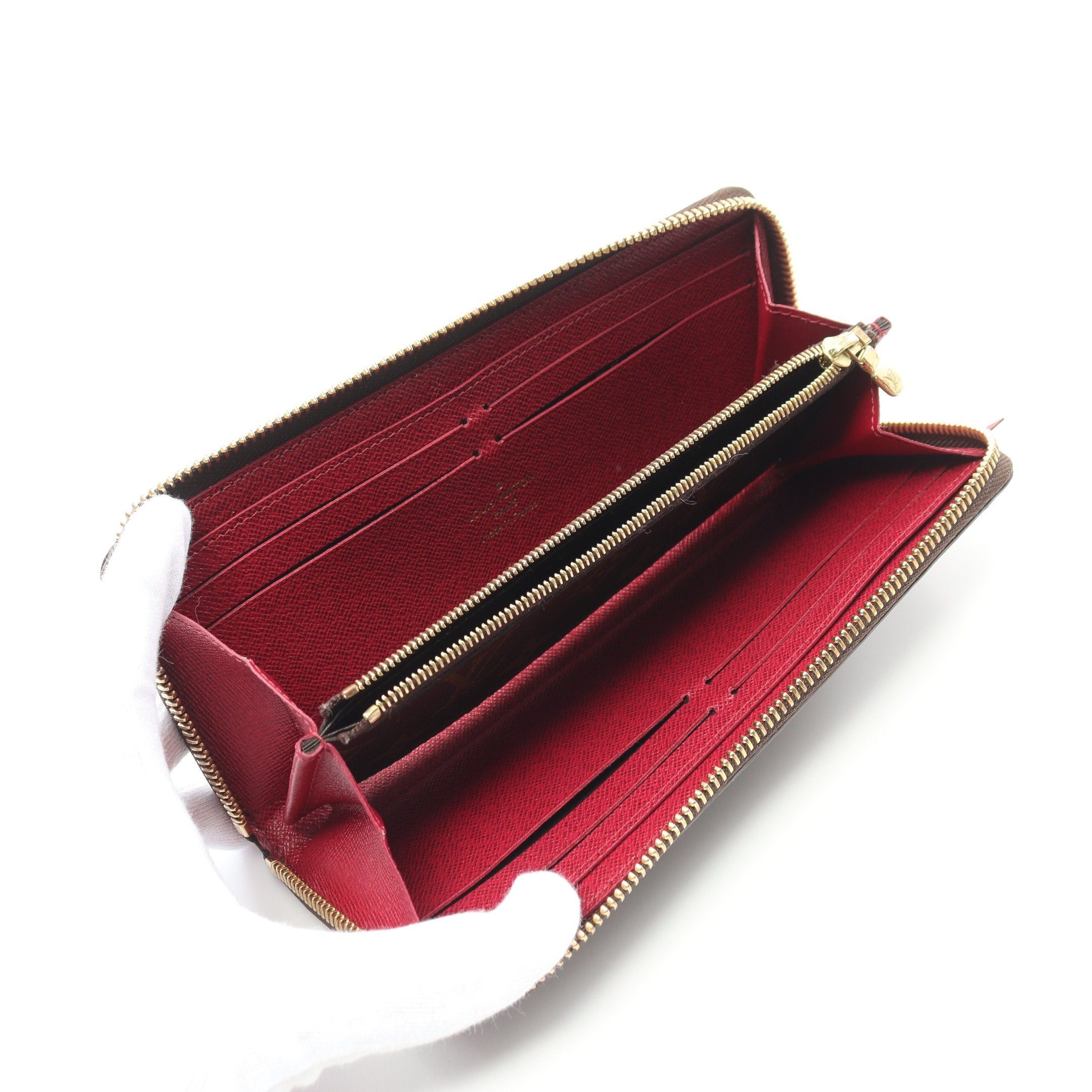 Louis Vuitton Louis Vuitton Portefeuil Clemence Monogram Fuchsia Round Zipper Long Wallet Leather Brown Pink Purple Size ONE SIZE - 3 Thumbnail