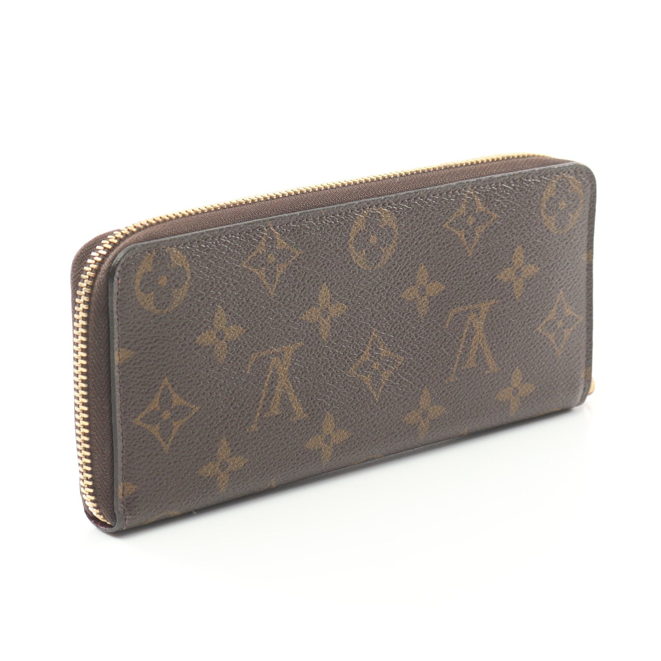 Louis Vuitton Louis Vuitton Portefeuil Clemence Monogram Fuchsia Round Zipper Long Wallet Leather Brown Pink Purple Size ONE SIZE - 2 Thumbnail