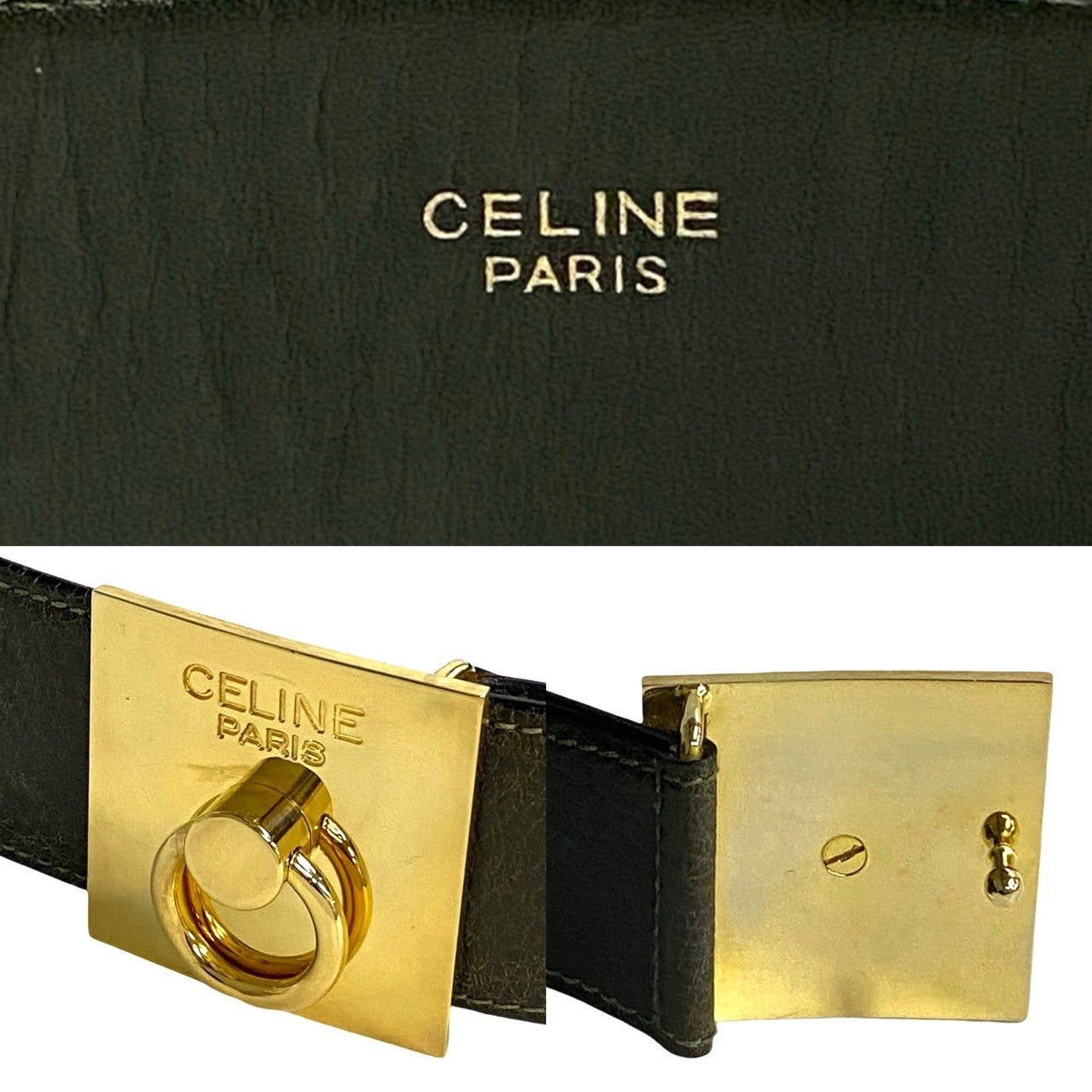 Celine Celine Belt Green Leather Size ONE SIZE - 2 Thumbnail