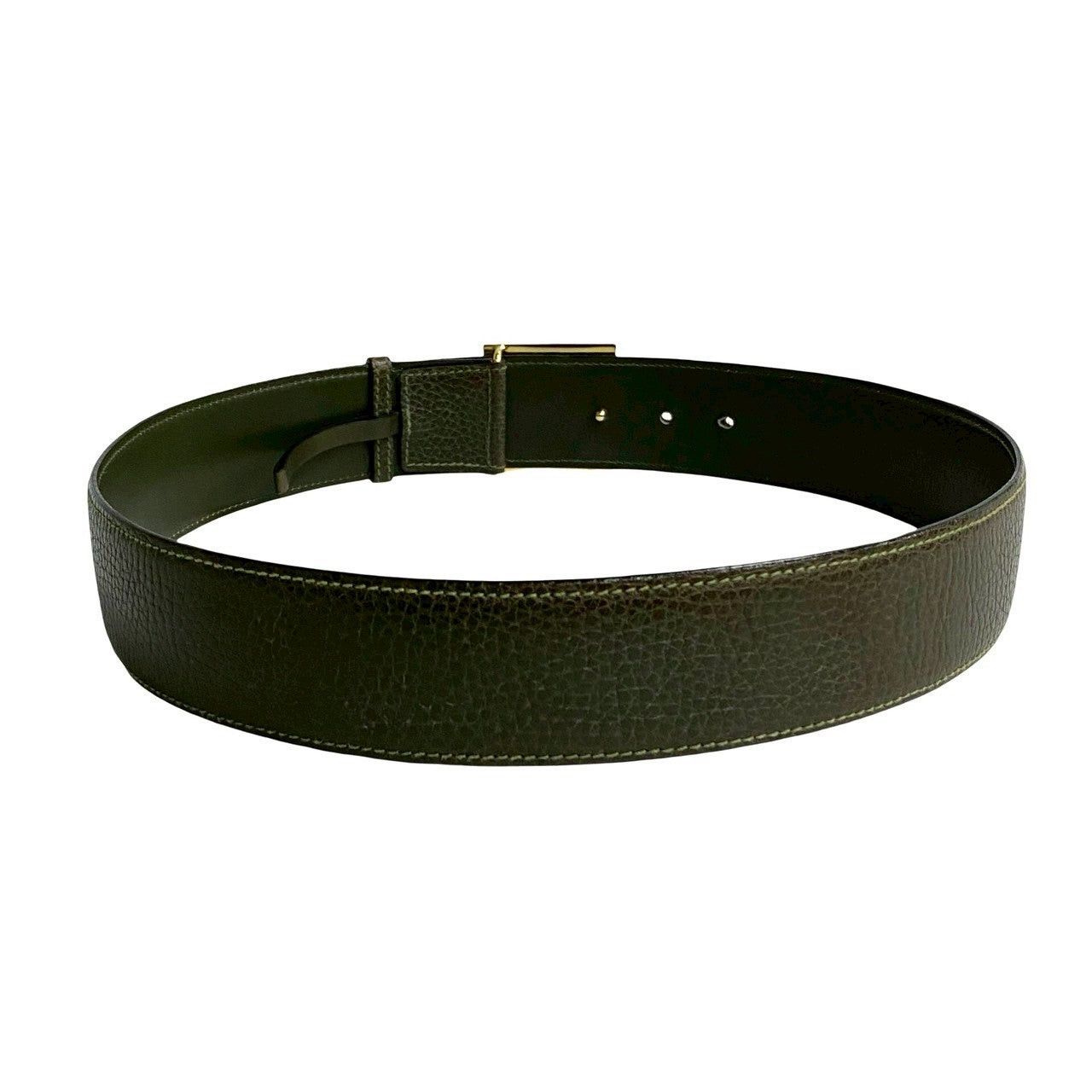 Celine Celine Belt Green Leather Size ONE SIZE - 4 Thumbnail