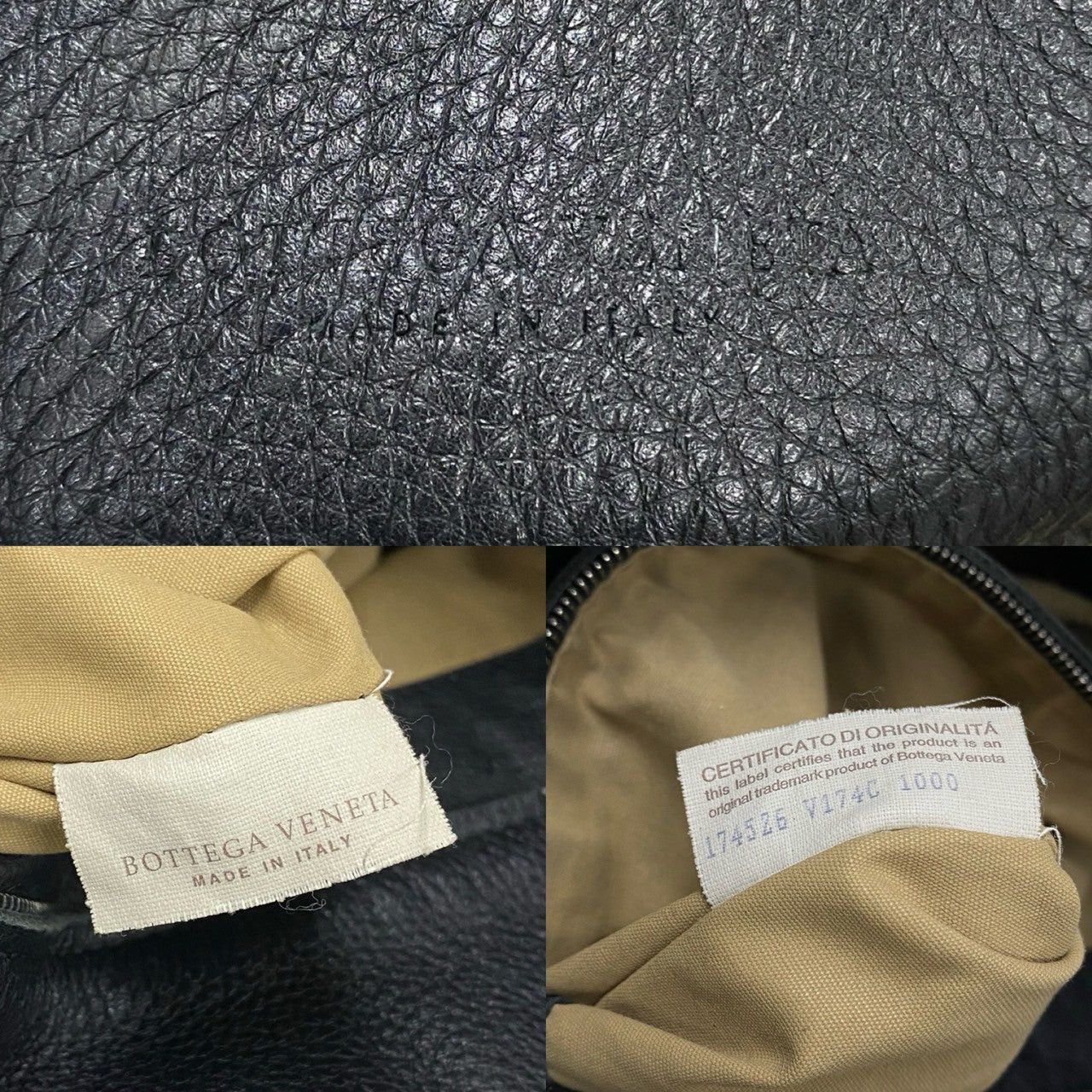 Bottega Veneta Bottega Veneta Handbag Black Leather Size ONE SIZE - 3 Thumbnail