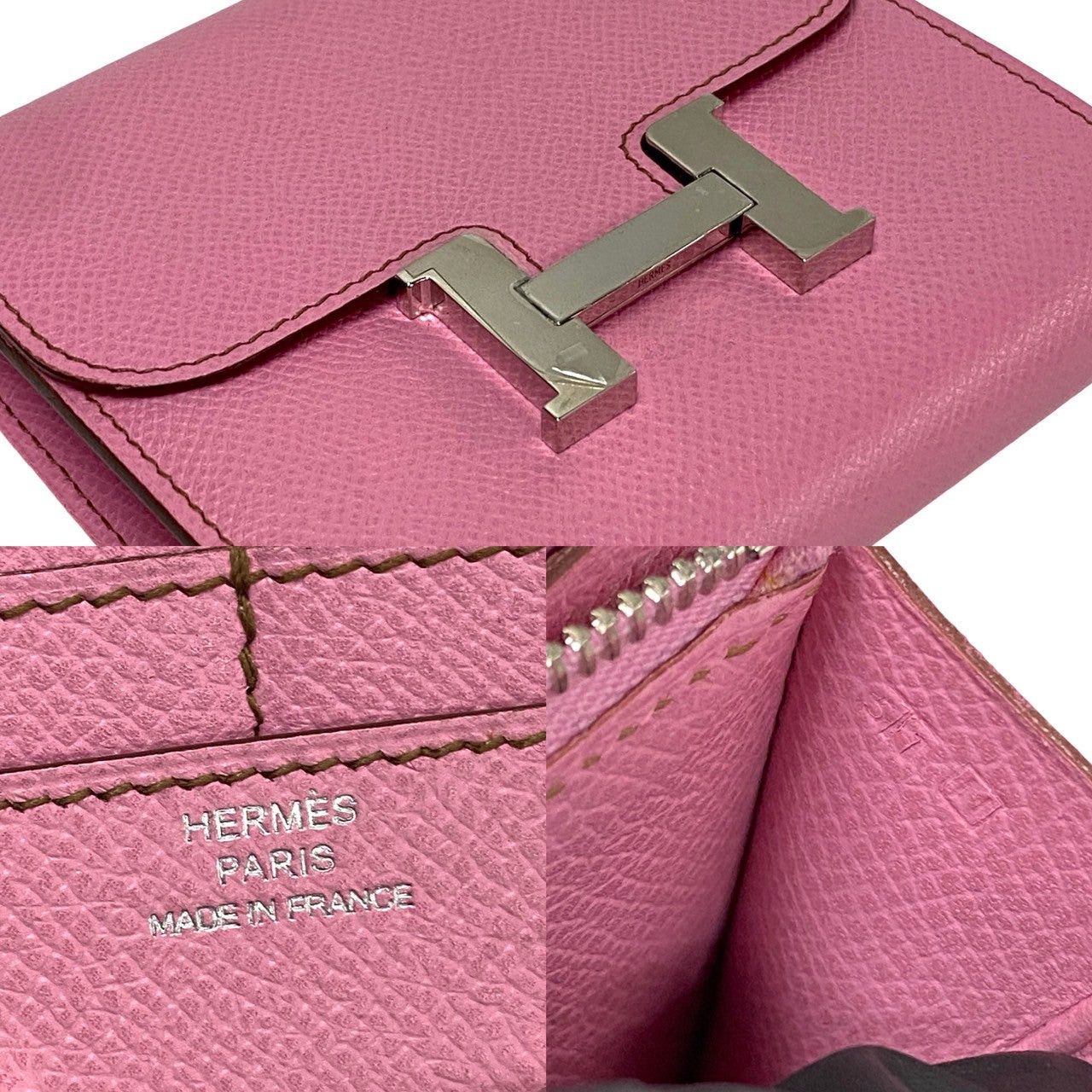 Hermes Hermes Pink Leather Size ONE SIZE - 2 Thumbnail