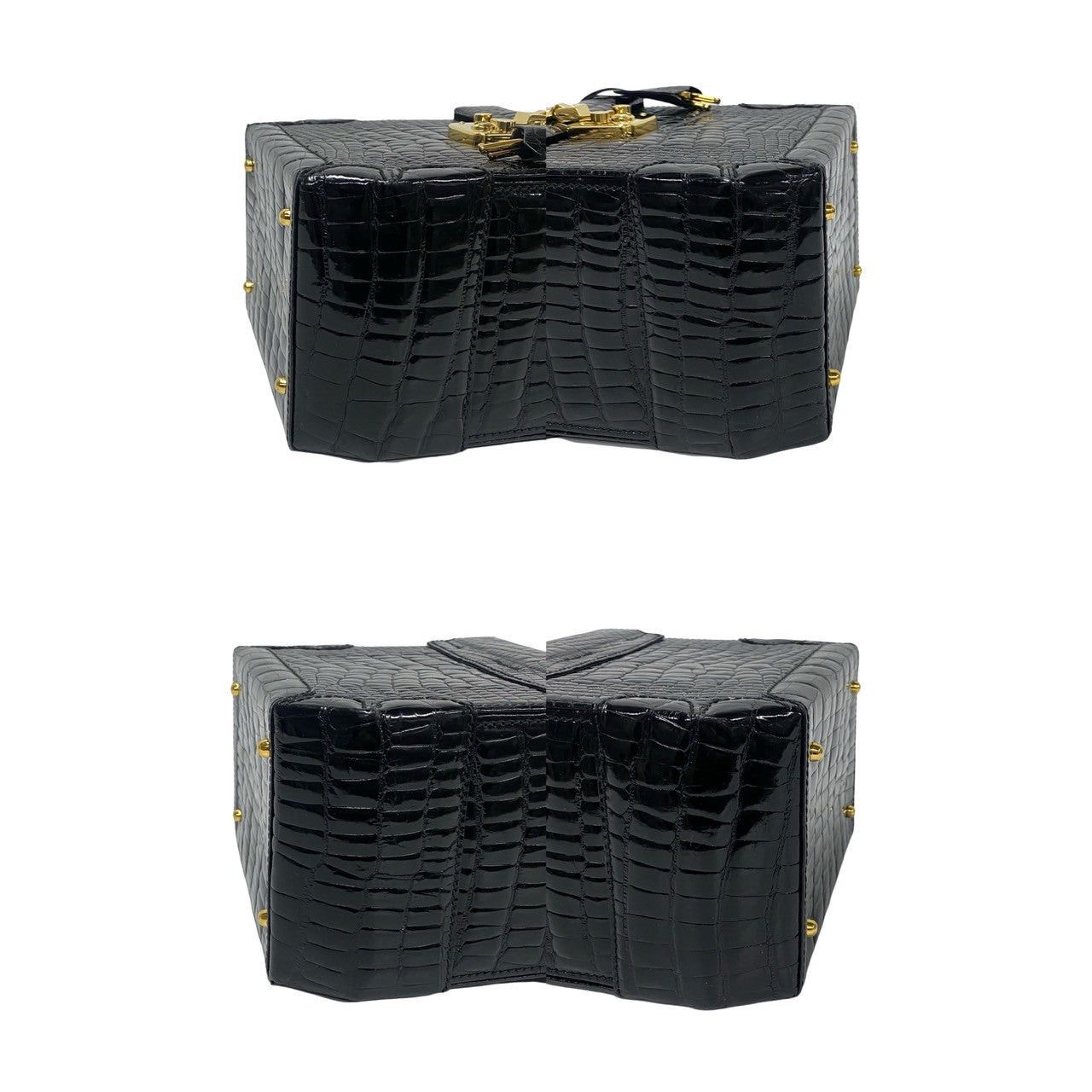 Gucci Gucci Handbag Black Leather - Exotic Size ONE SIZE - 7 Thumbnail