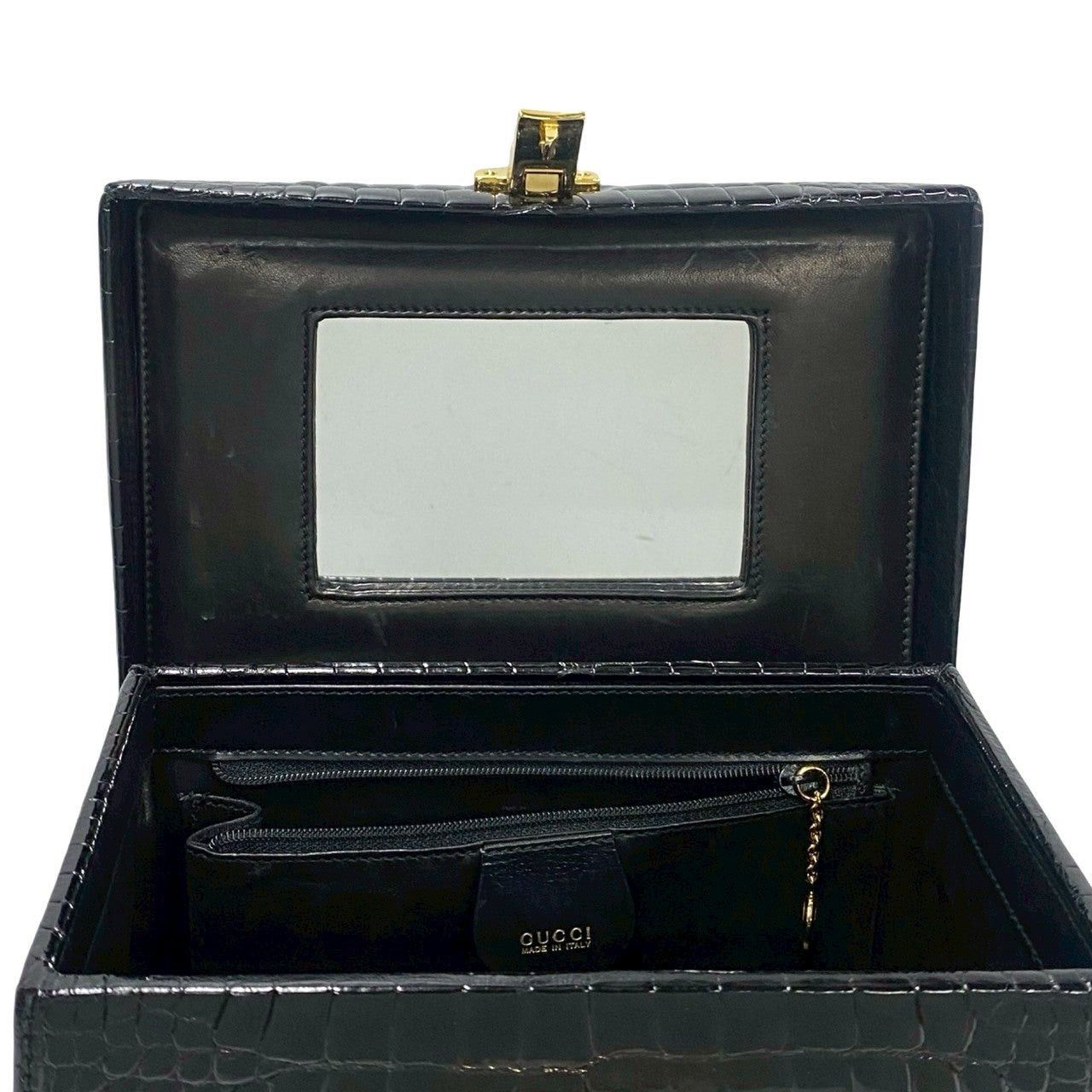 Gucci Gucci Handbag Black Leather - Exotic Size ONE SIZE - 8 Thumbnail