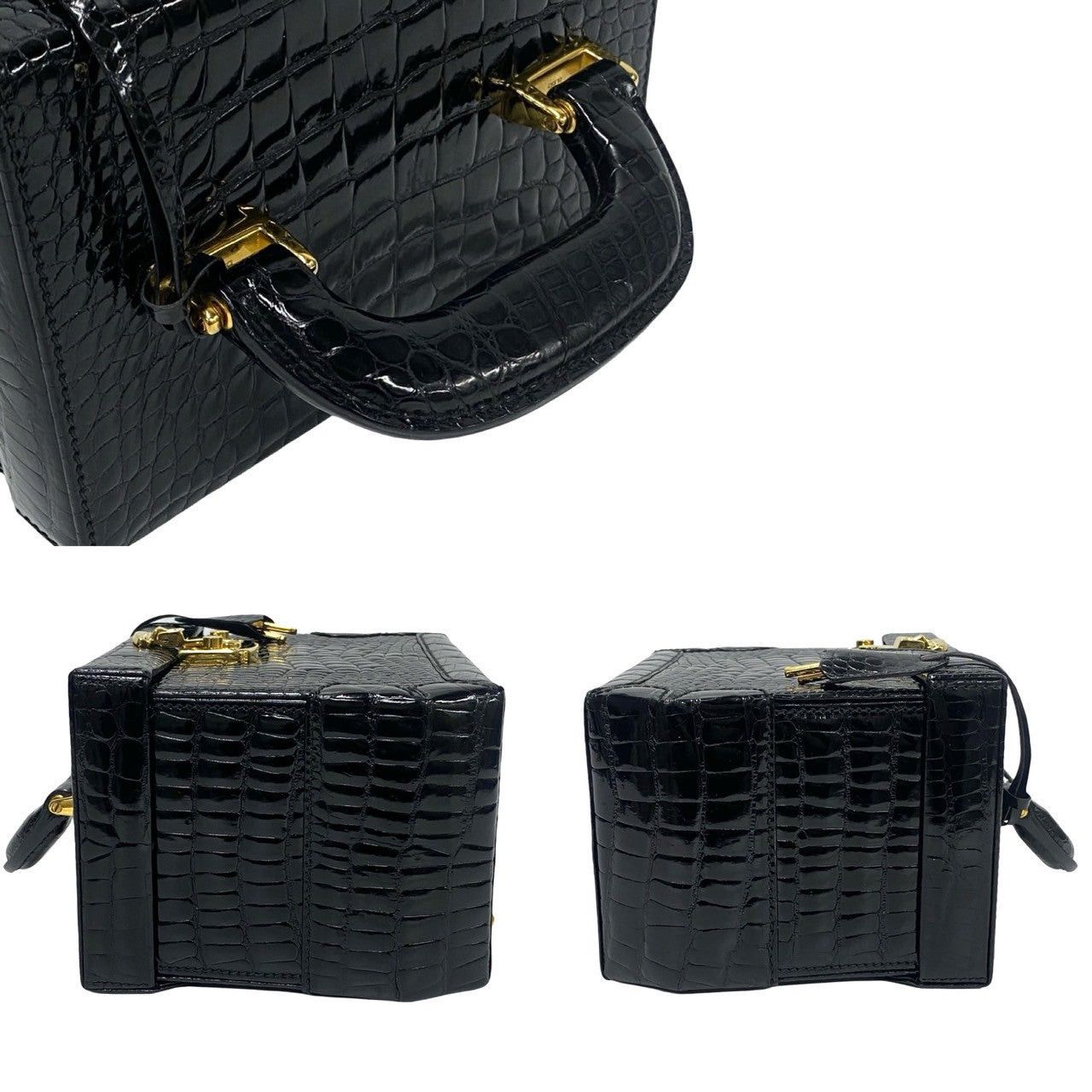 Gucci Gucci Handbag Black Leather - Exotic Size ONE SIZE - 5 Thumbnail