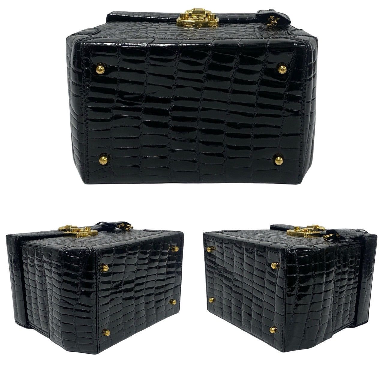 Gucci Gucci Handbag Black Leather - Exotic Size ONE SIZE - 6 Thumbnail