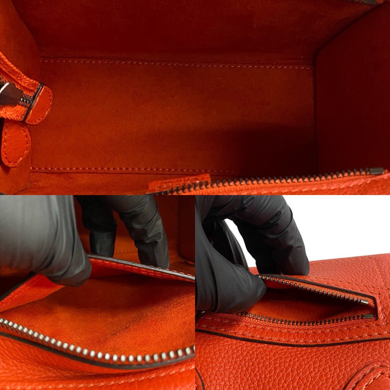 Celine Celine Shoulder Bag Orange Leather Size ONE SIZE - 8 Thumbnail