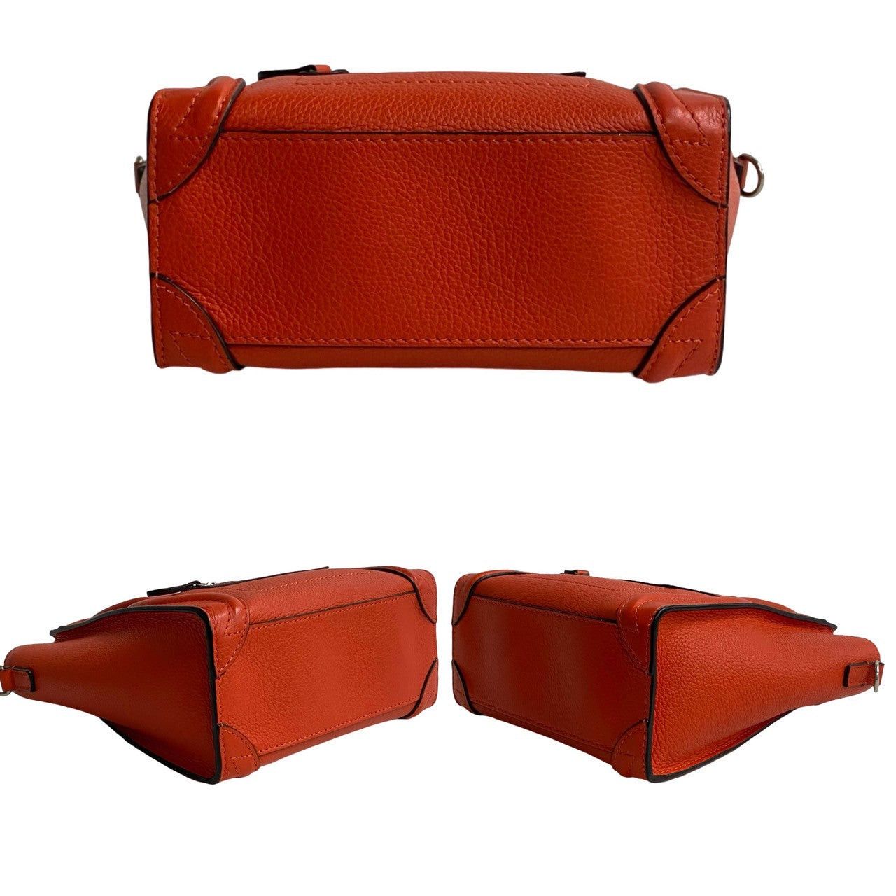 Celine Celine Shoulder Bag Orange Leather Size ONE SIZE - 6 Thumbnail