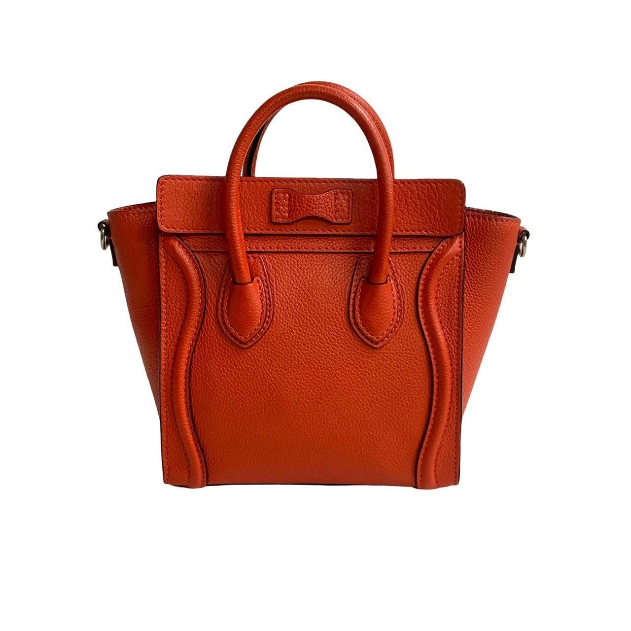 Celine Celine Shoulder Bag Orange Leather Size ONE SIZE - 4 Thumbnail