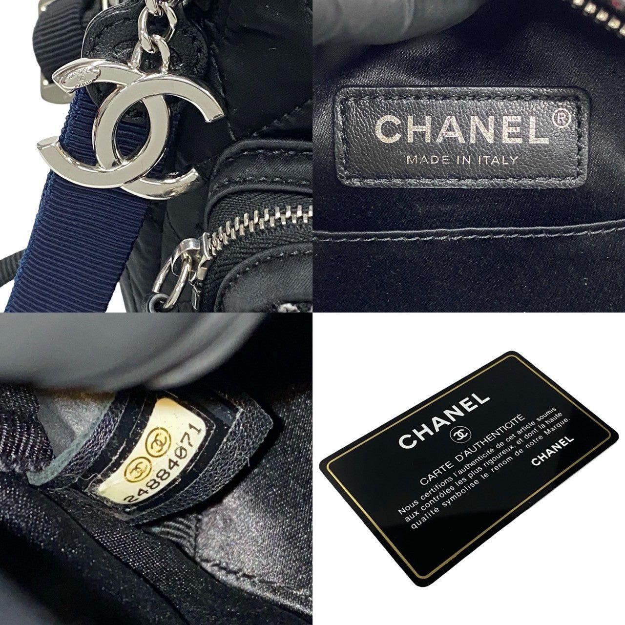 Chanel Chanel Backpack Black Tweed Size ONE SIZE - 3 Thumbnail