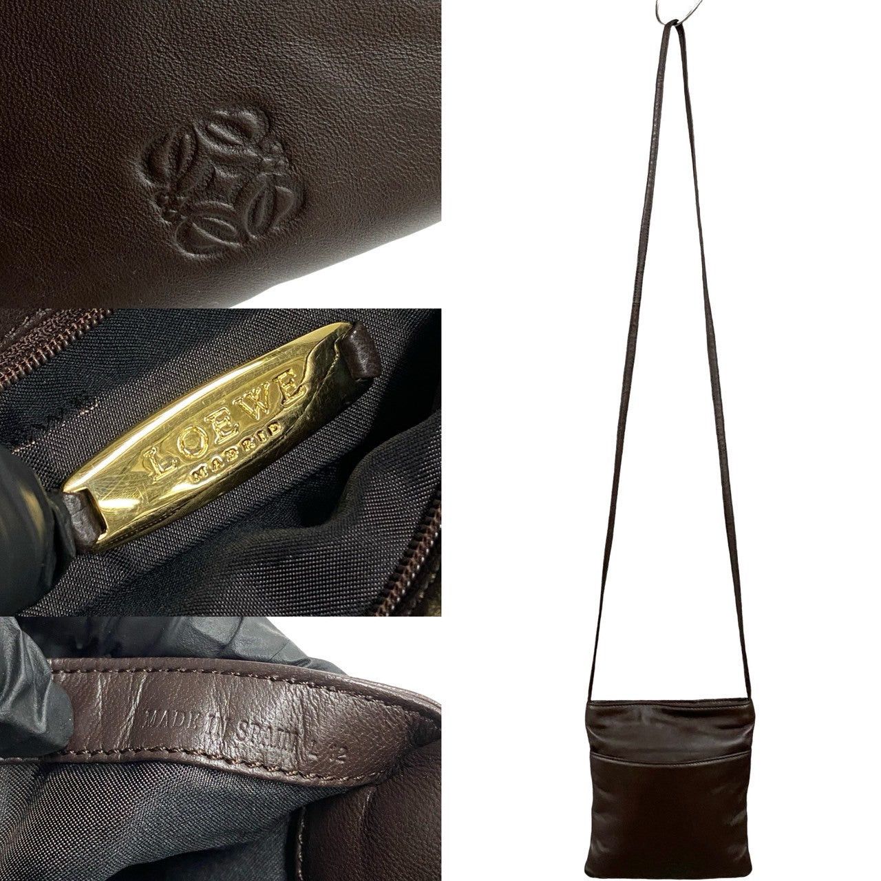 Loewe Loewe Shoulder Bag Brown Leather Size ONE SIZE - 3 Thumbnail