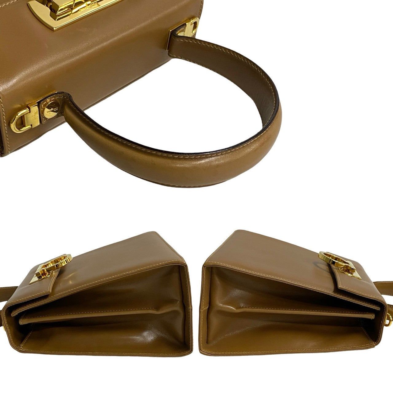 Salvatore Ferragamo Salvatore Ferragamo Shoulder Bag Brown Leather Size ONE SIZE - 5 Thumbnail