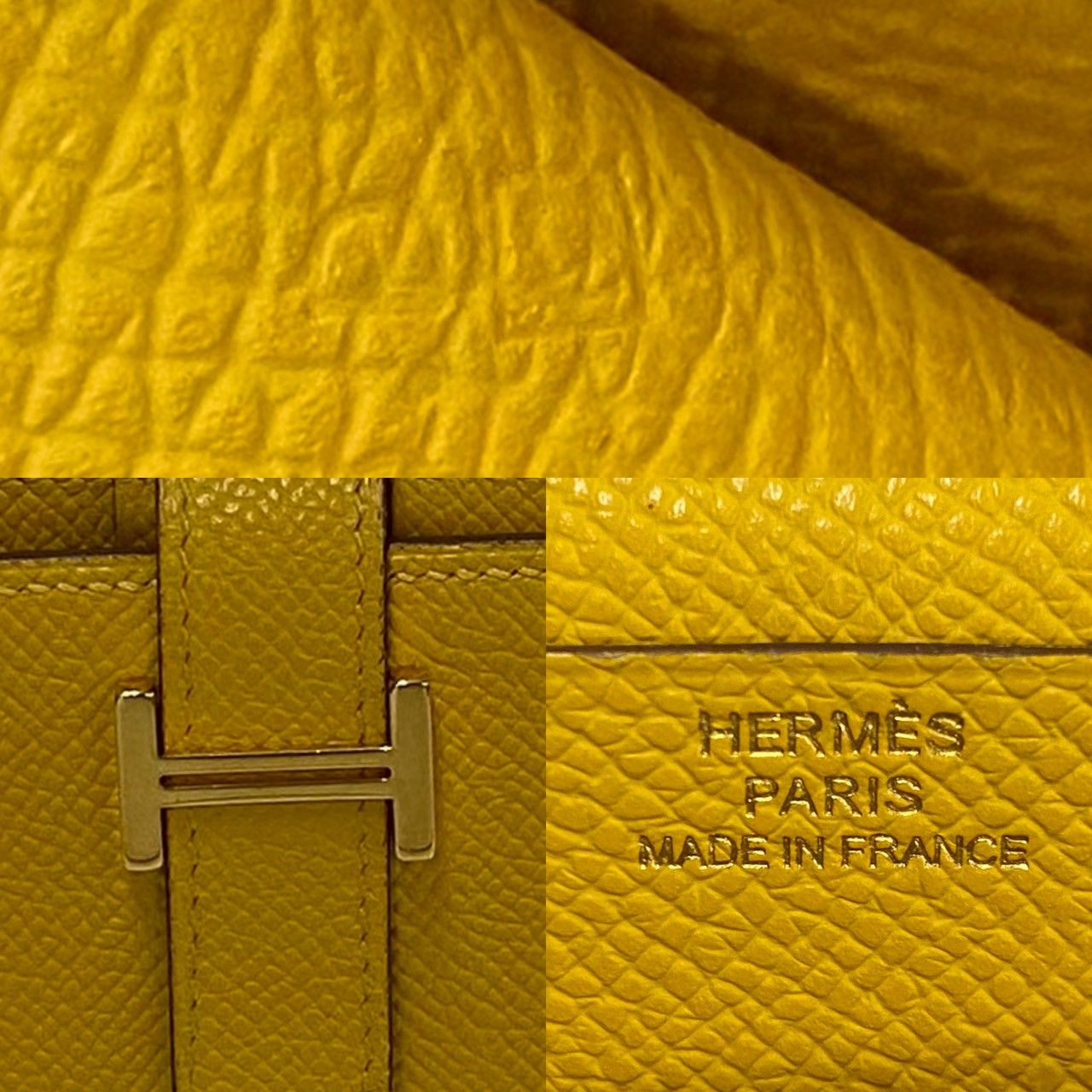 Hermes Hermes Yellow Leather Size ONE SIZE - 2 Thumbnail