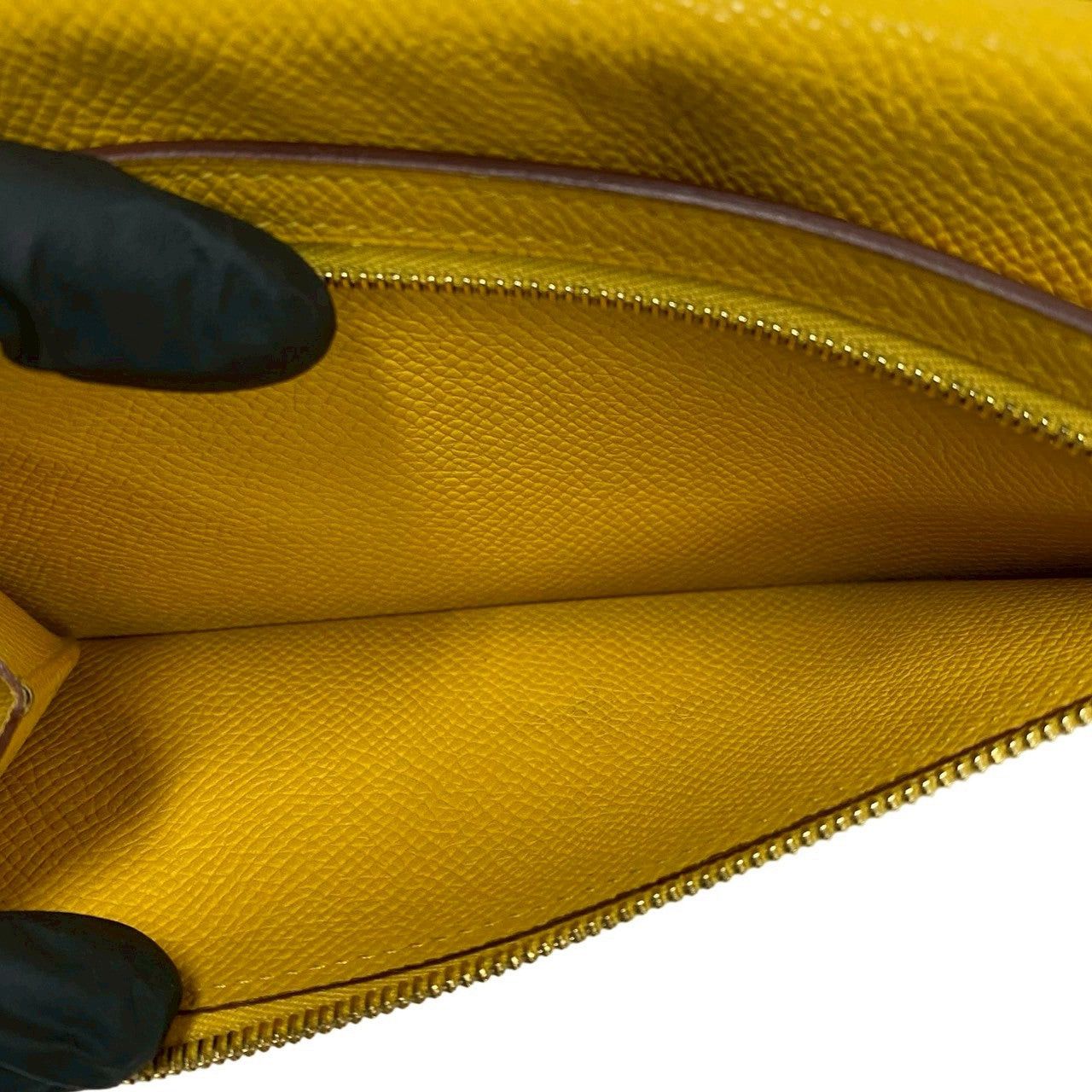 Hermes Hermes Yellow Leather Size ONE SIZE - 7 Thumbnail