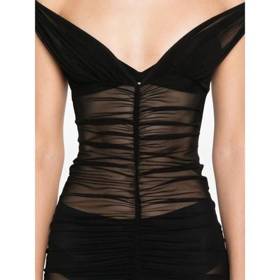 Norma Kamali NORMA KAMALI Women Dresses ST4243MSH34001 BLACK Size M / US 6-8 / IT 42-44 - 5 Thumbnail