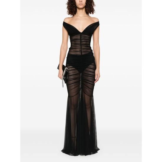 Norma Kamali NORMA KAMALI Women Dresses ST4243MSH34001 BLACK Size M / US 6-8 / IT 42-44 - 4 Thumbnail