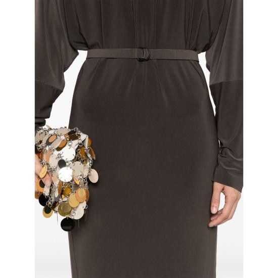 Norma Kamali NORMA KAMALI Women Dresses KK4243PLG64823 ESPRE BROWN Size M / US 6-8 / IT 42-44 - 2 Thumbnail