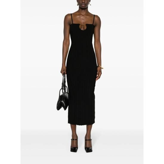 Jacquemus JACQUEMUS Women Dresses 241KN358 2355 990 BLACK Size S / US 4 / IT 40 - 4 Thumbnail