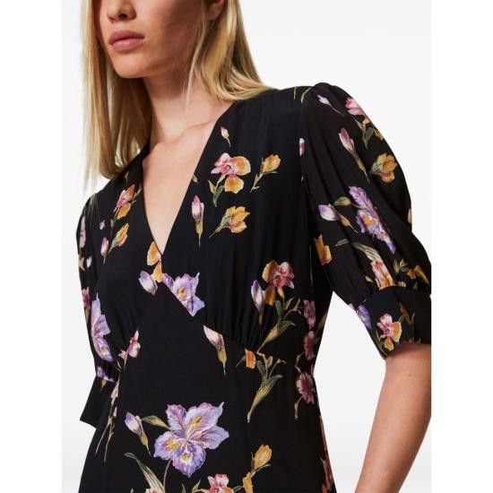 TWINSET TWINSET Women Dresses 251TP2770 12328 BLACK Size M / US 6-8 / IT 42-44 - 3 Thumbnail