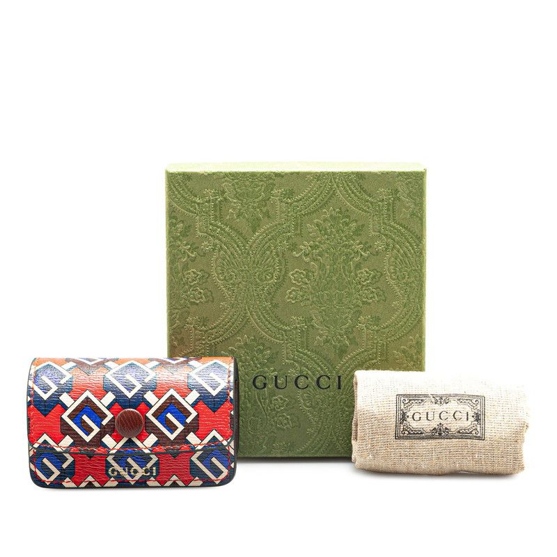 Gucci Gucci Gucci Geometric G Leather Key Holder Leather Key Chain 692957 DUTY FREE for USA Size ONE SIZE - 7 Thumbnail