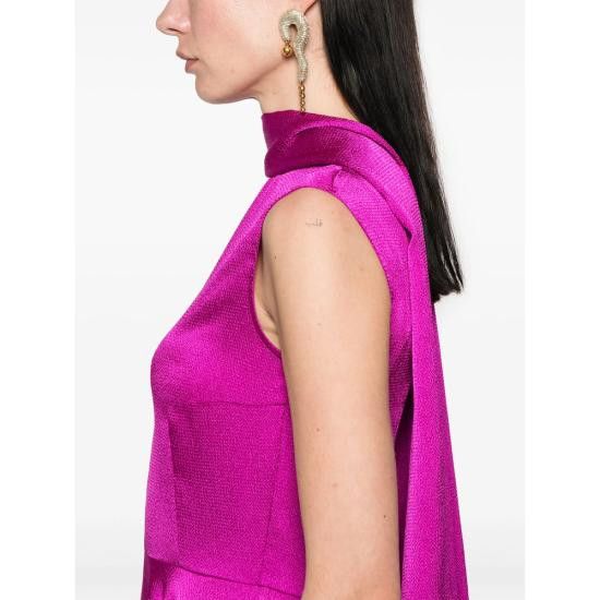 Solace London SOLACE LONDON Women Dresses OS43037 FUCHS PINK Size S / US 4 / IT 40 - 2 Thumbnail