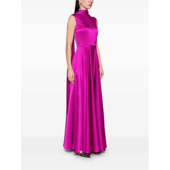 Solace London SOLACE LONDON Women Dresses OS43037 FUCHS PINK Size M / US 6-8 / IT 42-44 - 3 Thumbnail