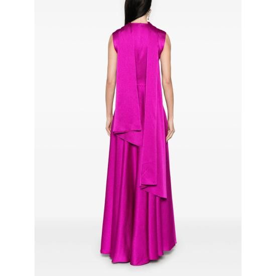 Solace London SOLACE LONDON Women Dresses OS43037 FUCHS PINK Size L / US 10 / IT 46 - 4 Thumbnail