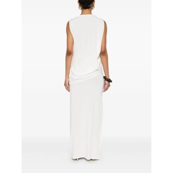Jacquemus JACQUEMUS Women Dresses 251DR230 2381 100 WHITE Size L / US 10 / IT 46 - 5 Thumbnail