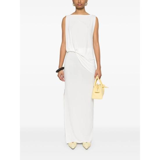 Jacquemus JACQUEMUS Women Dresses 251DR230 2381 100 WHITE Size L / US 10 / IT 46 - 3 Thumbnail