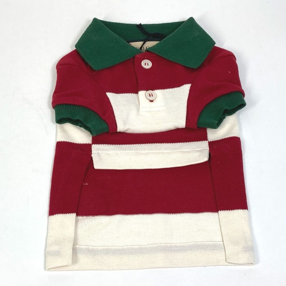 Gucci Gucci Pet Striped T Shirt with Patch SIZE S Size ONE SIZE - 2 Thumbnail