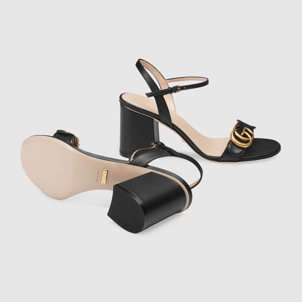 Gucci Gucci Marmont Double G Mid Heel Sandals SIZE 36 Size ONE SIZE - 2 Thumbnail