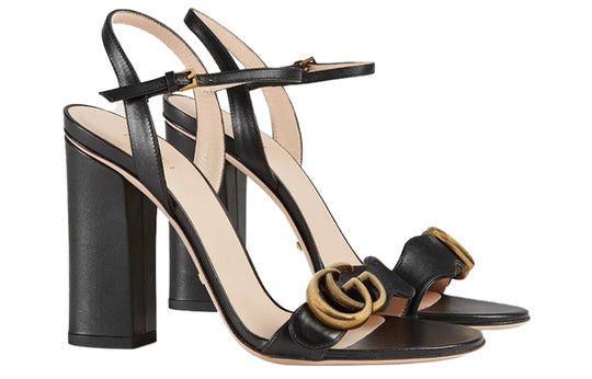 Gucci Gucci Marmont Double G Heel Sandals SIZE 35.5 Size ONE SIZE - 3 Thumbnail
