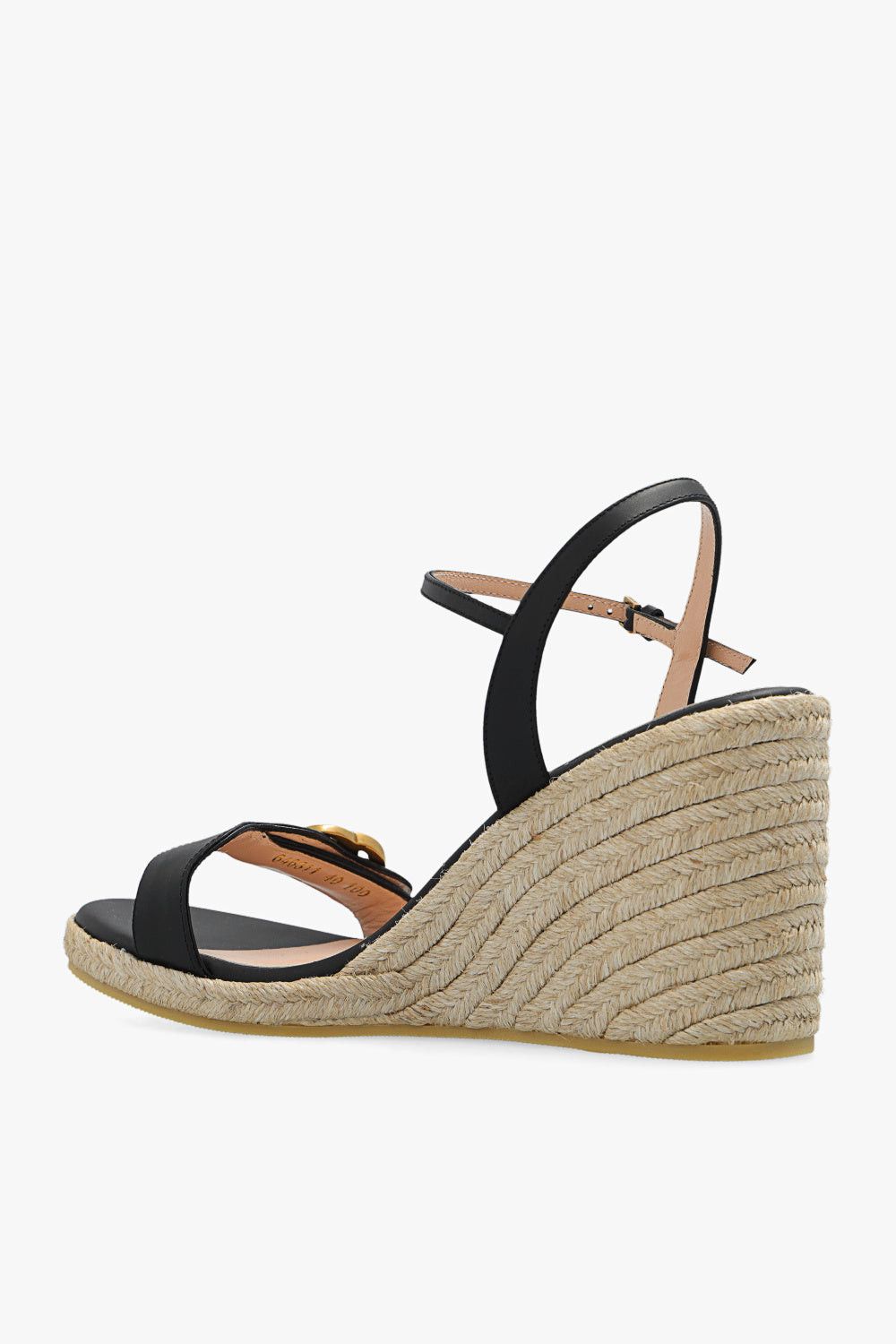 Gucci Gucci GG Leather Espadrille Wedges SIZE 39.5 Size ONE SIZE - 3 Thumbnail