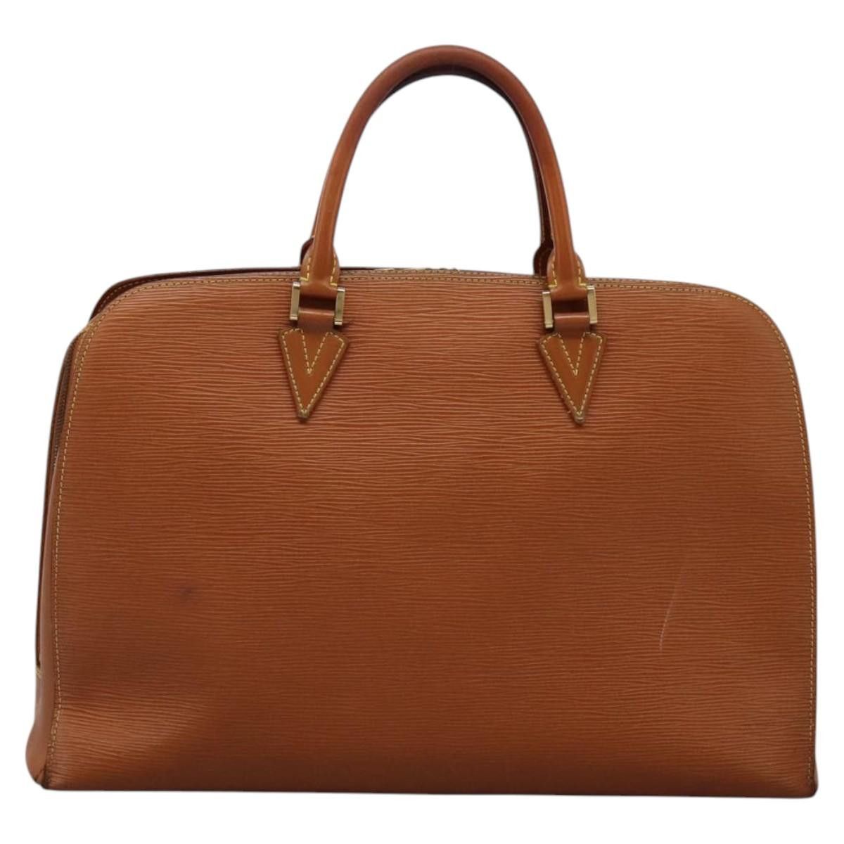 LOUIS VUITTON Epi Sorbonne Hand Bag Zipangu Gold M54518 LV Auth