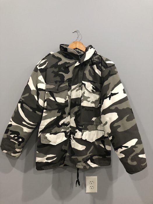 Supreme Slayer Eagle M-65 Snow Camo Jacket | Grailed