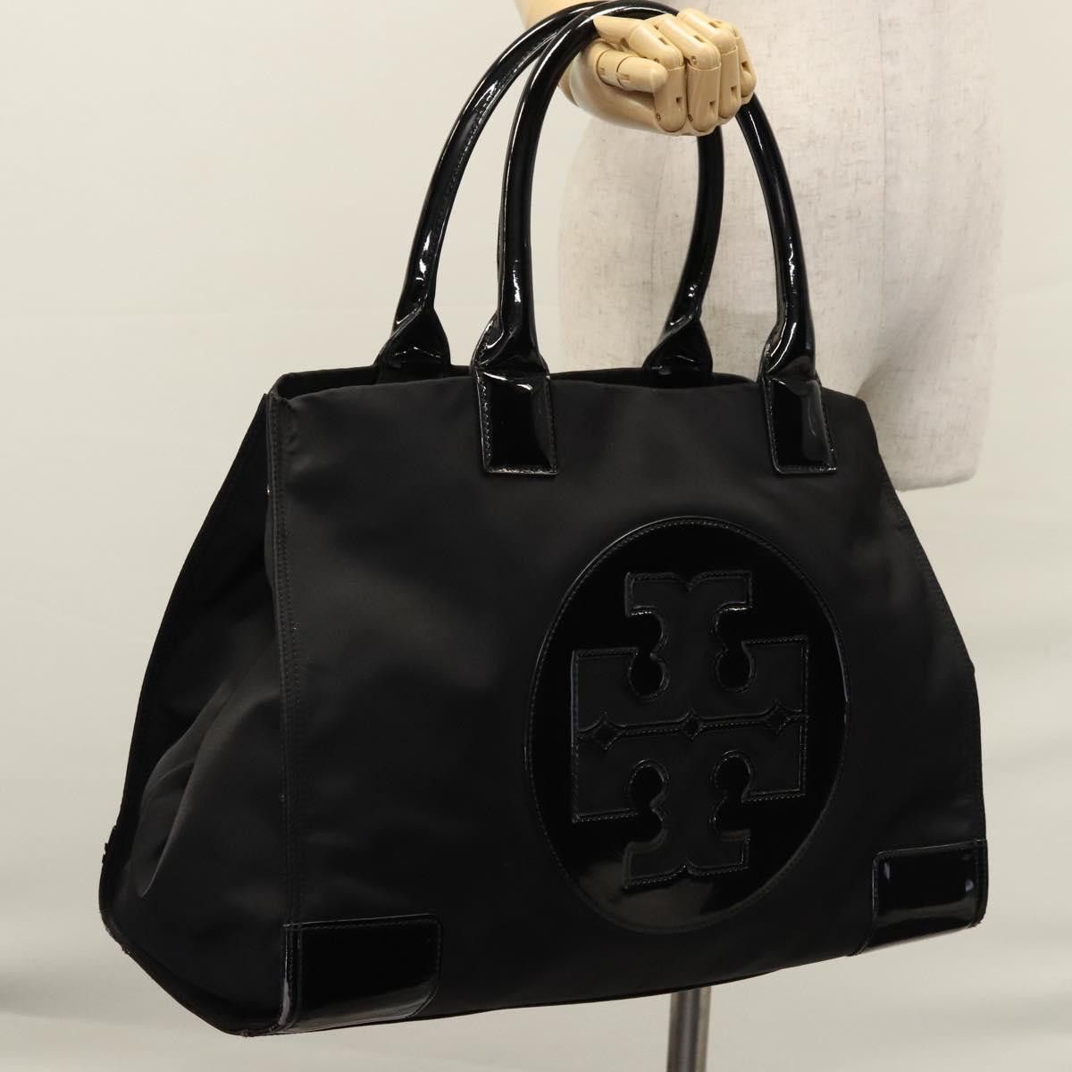 Tory Burch TORY BURCH Tote Bag Nylon Black Auth nb271 Size ONE SIZE - 21 Thumbnail