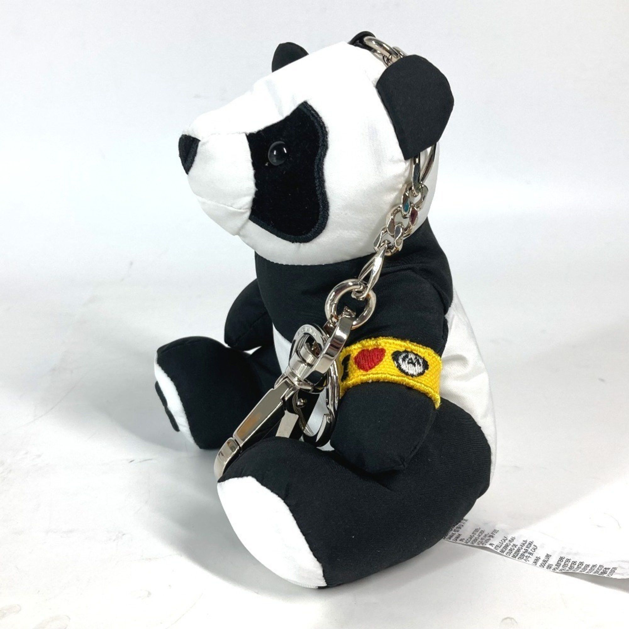 Dolce & Gabbana Dolce & Gabbana DOLCE&GABBANA Jujutsu Kaisen collaboration panda bag charm keychain nylon men's women's black white Size ONE SIZE - 4 Thumbnail