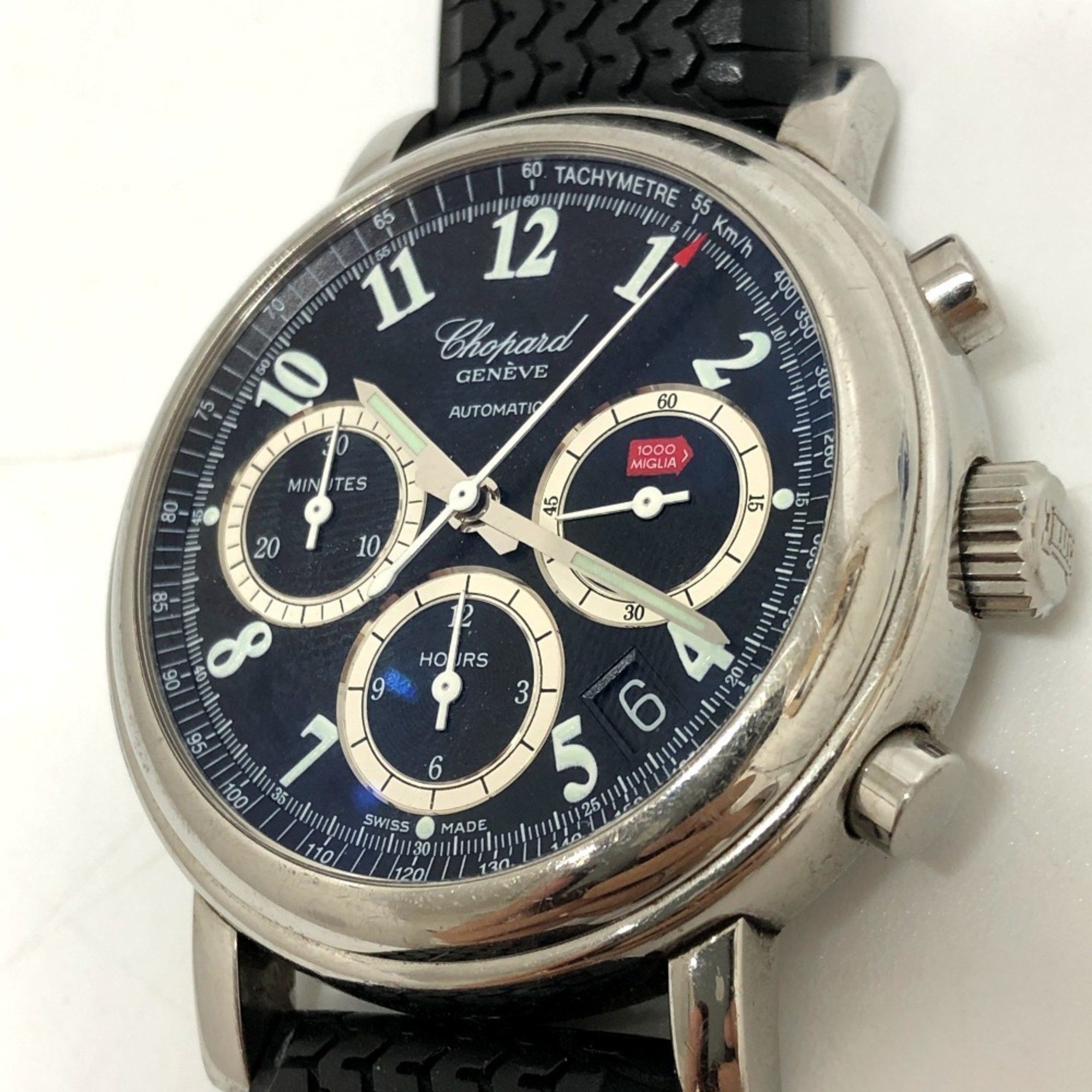 Chopard Chopard 8331 Milleria Chronograph Automatic Wristwatch Watch Stainless Steel Men's Silver Size ONE SIZE - 14 Thumbnail