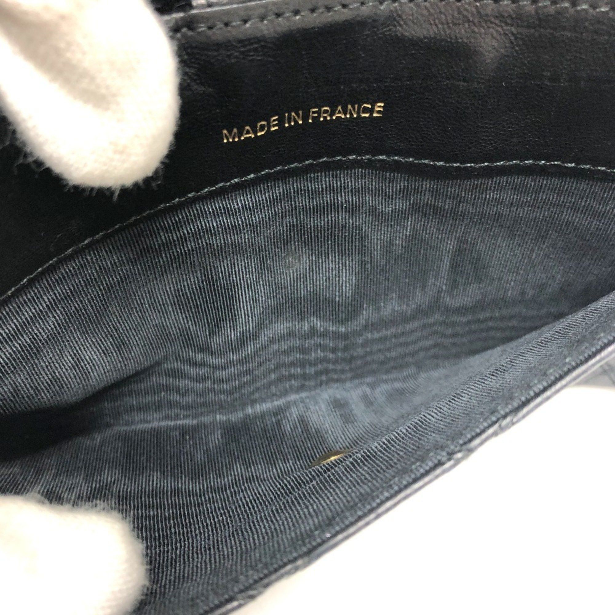 Chanel Chanel Matelasse Wallet Long Accessory Flap Lambskin Women's Black Size ONE SIZE - 13 Thumbnail